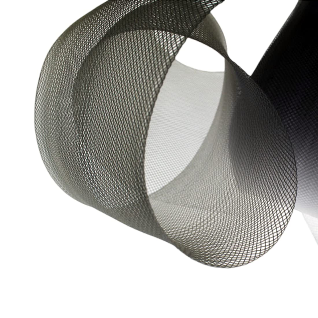 50 Yards Soft Horsehair Braid 3 Inch - Black Polyester Boning for Sewing Wedding Dresses, Dance Gowns & Formal Attire - Perfect for Hemming, Ruffles & Dress Structure Support