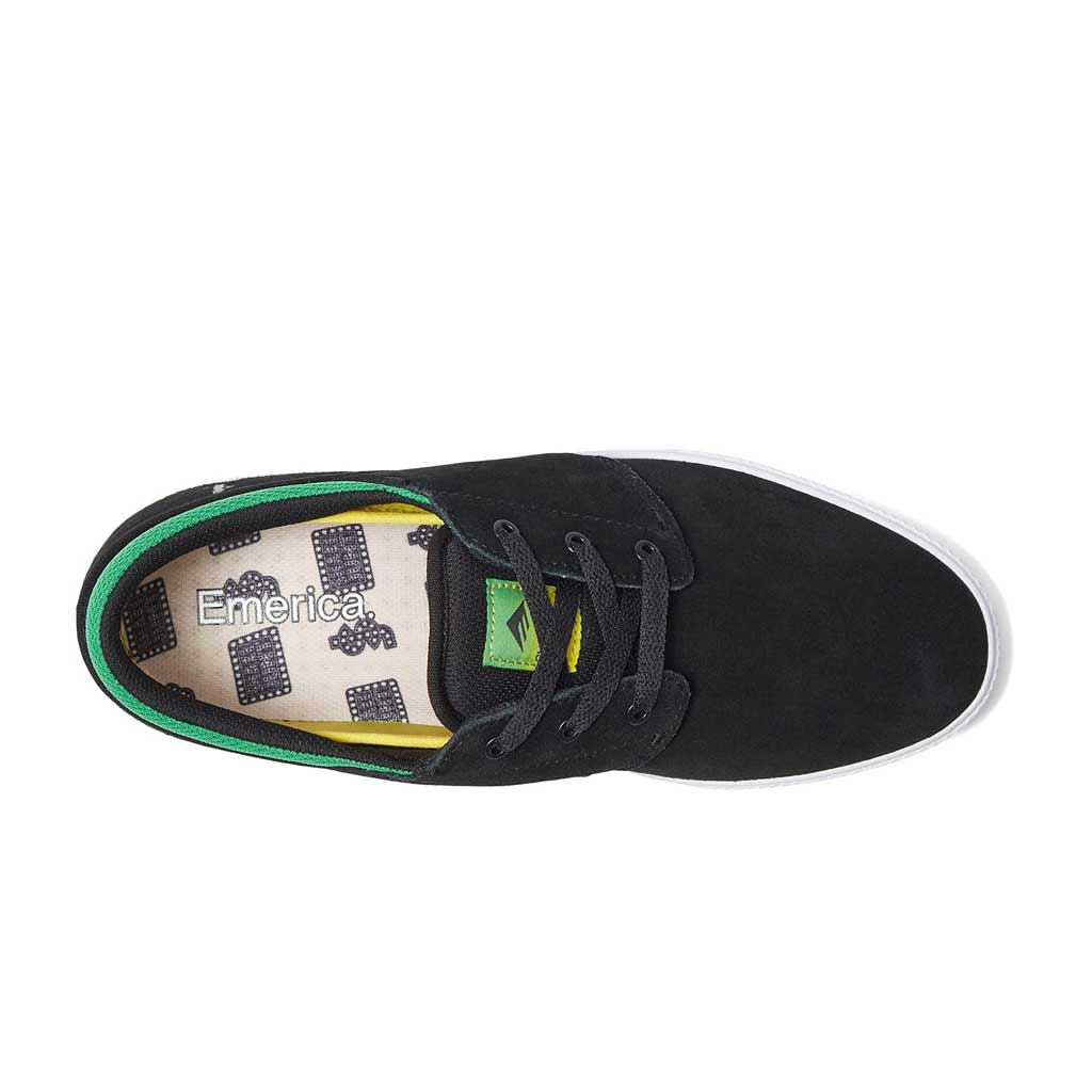 Emerica x Shake Junt Figgy G6 Skateboard Shoes - Black | High-Performance Skate Shoes for Street & Park Riding