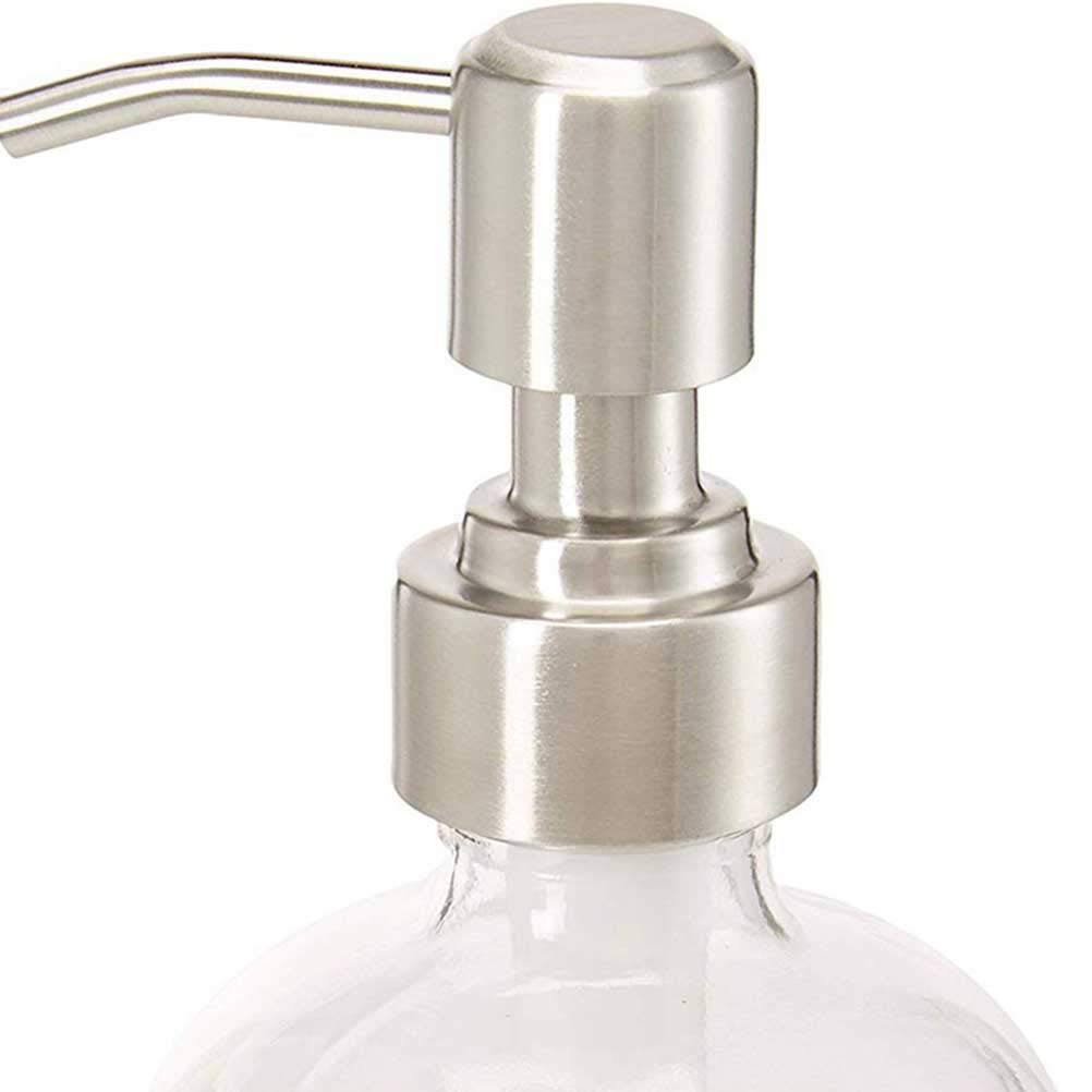 Cabilock 4-Pack Soap Dispenser Pump Heads - Replacement Press Pump Lids for Bathroom & Kitchen Bottles - Perfect for Liquid Soap, Lotion and Shampoo Dispensers