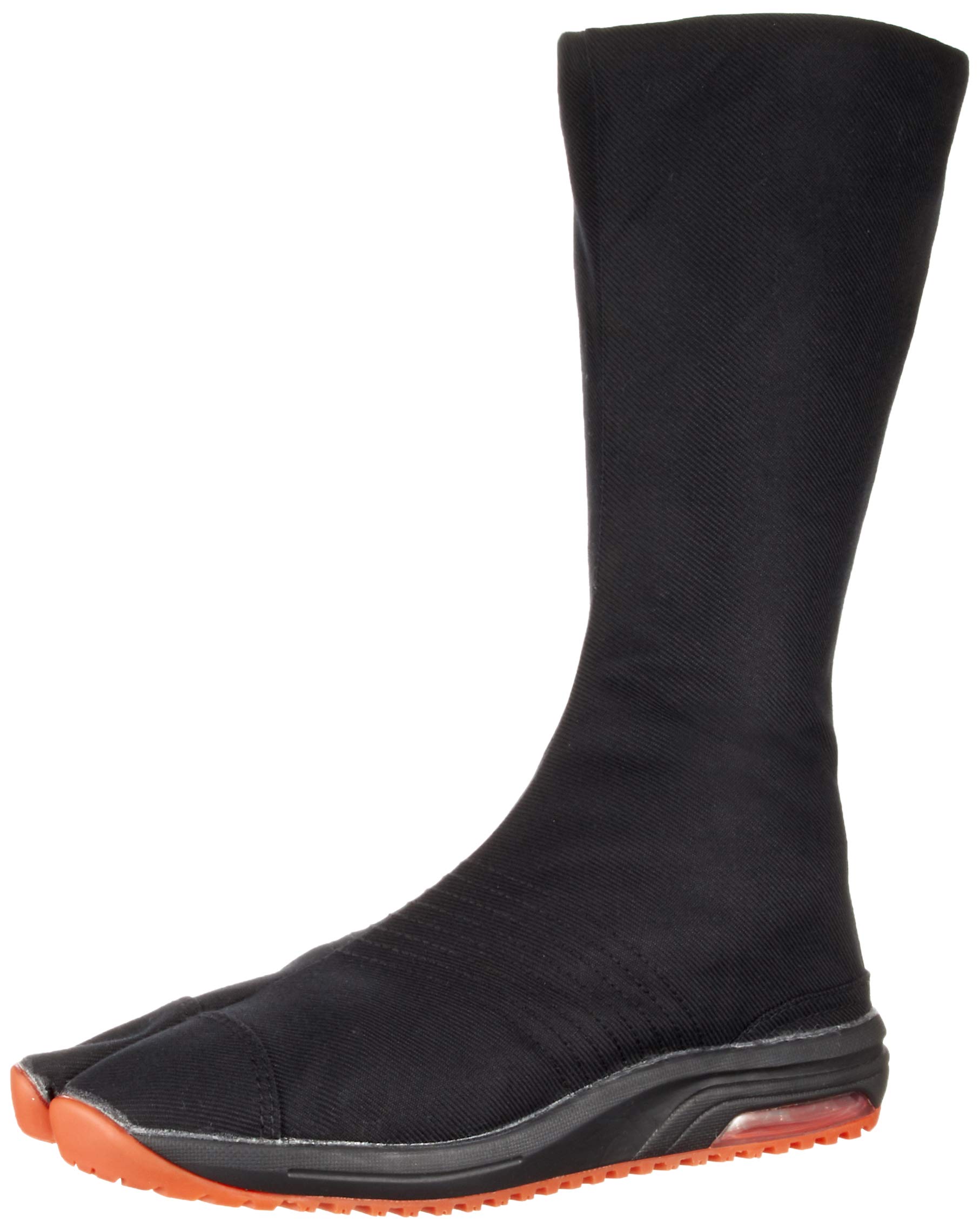 Marugo Traditional Japanese Tabi Shoes - Air Jog V 12 Clasps Air Cushioned Toe Boots for Men & Women - Comfortable Long Boots for Martial Arts, Running & Outdoor Activities