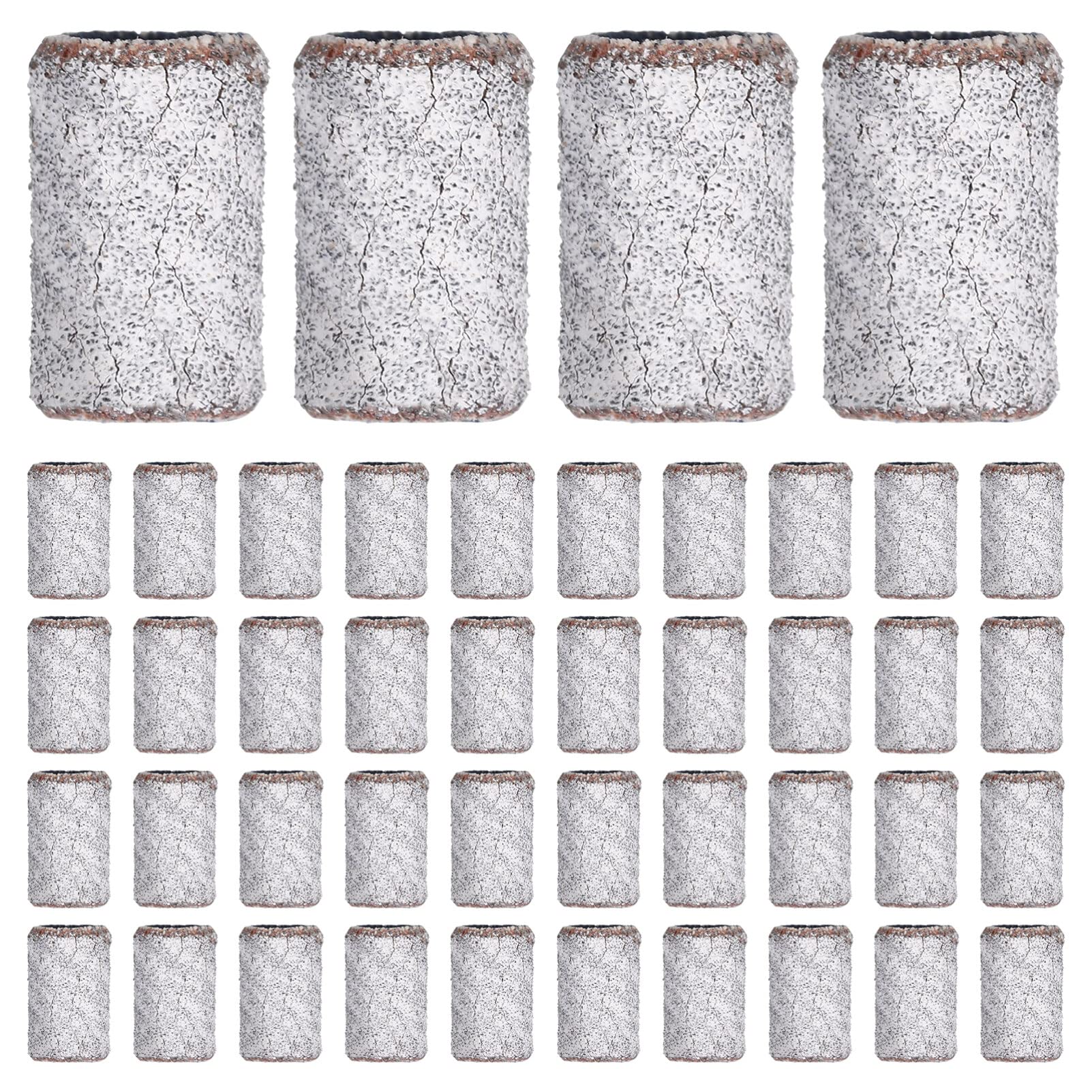 FOMIYES 100 Pcs Nail Drill Machine Bands - Sanding Bands for Nail Drill Bits, Nail Polishing & Shaping - Professional Nail Art Kit Accessories (White, Optional) - Perfect for Salon, Home Manicure & DIY Nail Care