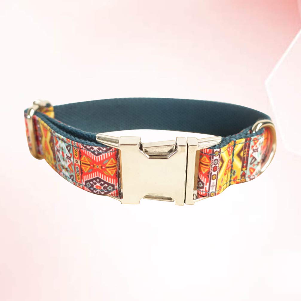 Handmade Adjustable Dog Collar for Small Medium Large Dogs - Soft Comfortable Pet Collar with D-Ring for Leash - Perfect for Walking, Training, and Outdoor Adventures
