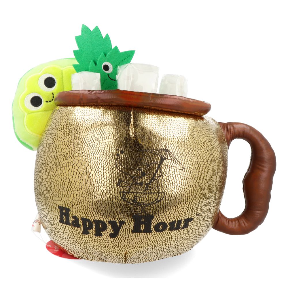Happy Hour Max The Moscow Mule Copper Mug Set - Premium Cocktail Cups for Vodka, Gin & Whiskey Drinks - Perfect for Parties, BBQs & Home Bar Decor