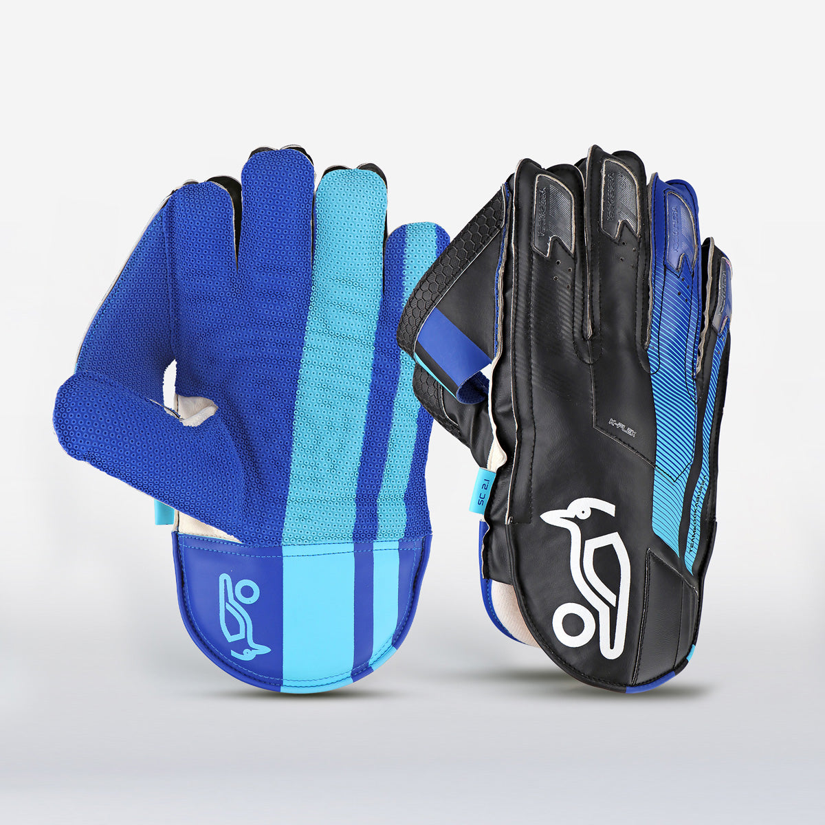 Kookaburra Short Cut 2.1 Cricket Wicket Keeping Gloves - Premium Leather Wicket Keeper Gloves for Cricket Players - Perfect for Practice, Matches & Training Sessions