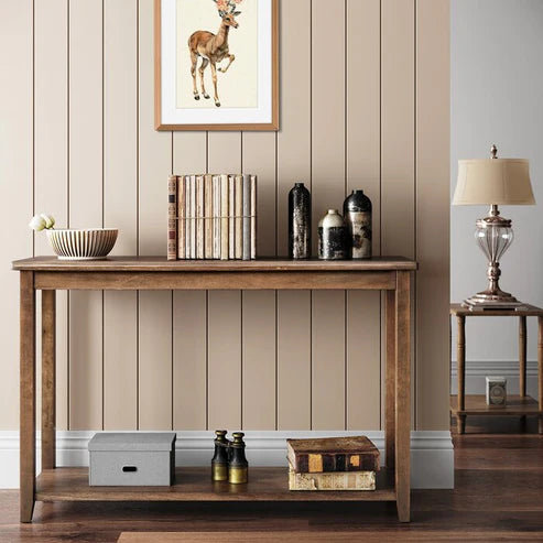 Solid Mango Wood Console Table - 45.7