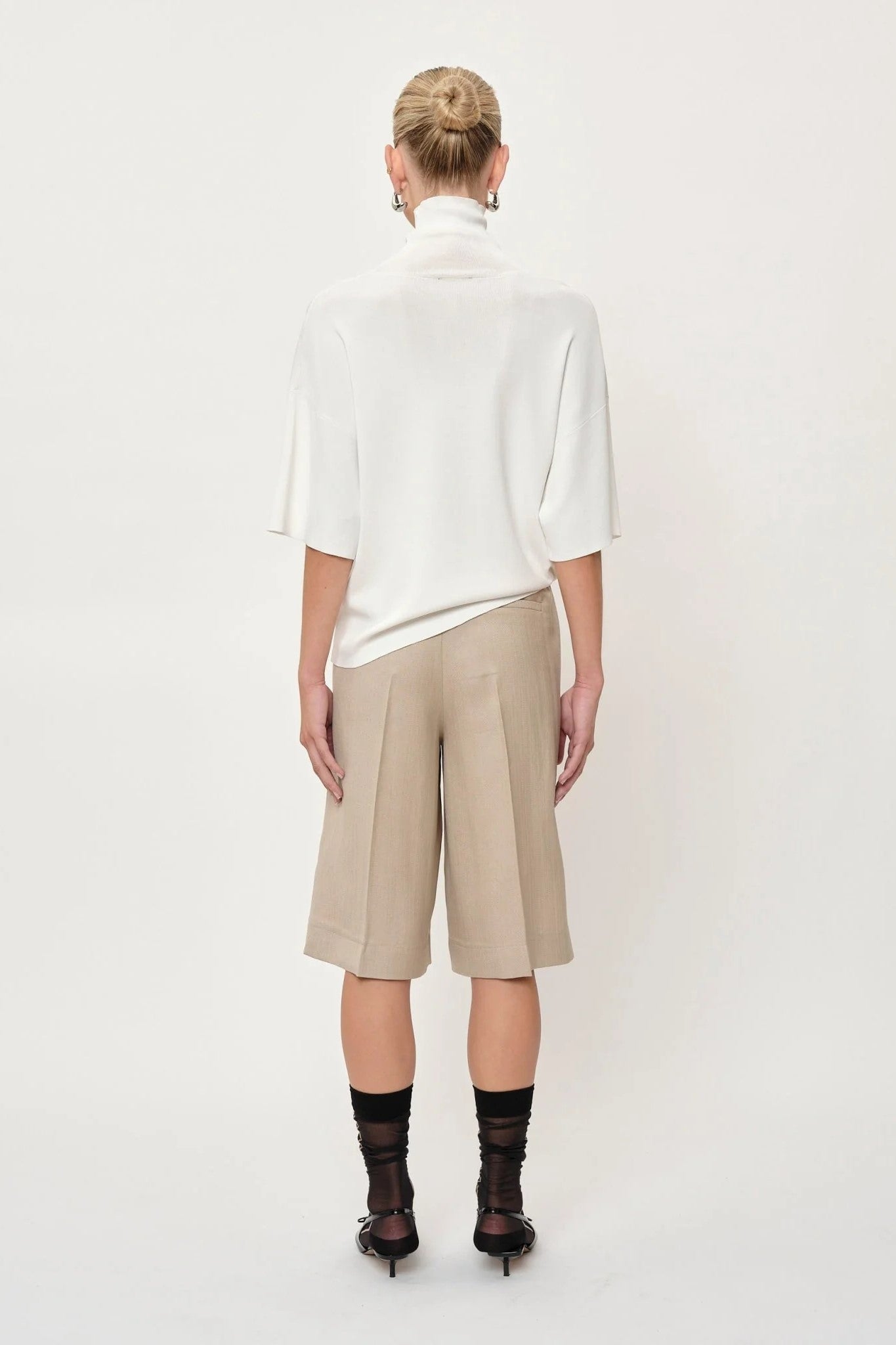 Herskind Brittany Knit T-Shirt for Women - Soft Cotton Casual Tee - Perfect for Everyday Wear, Layering & Outfits