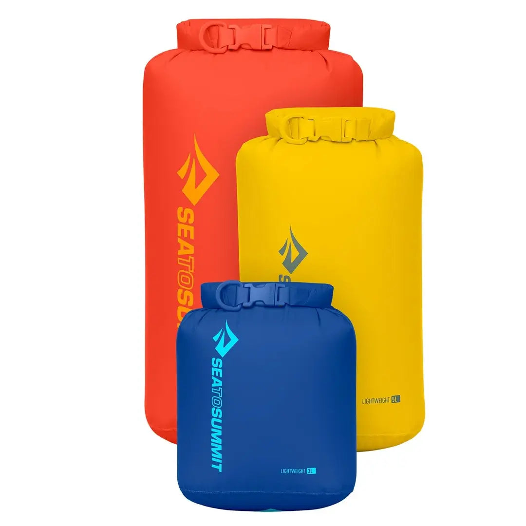 Sea To Summit Lightweight Dry Bag Set - Waterproof & Durable for Kayaking, Camping, Hiking & Outdoor Adventures