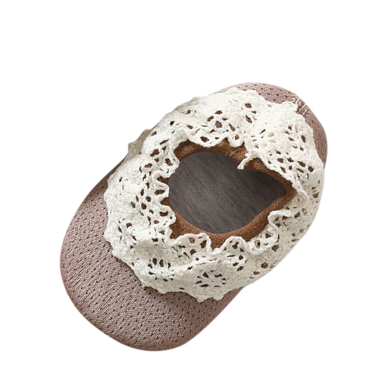 Non-Slip Mesh Baby Socks for Toddlers - Soft Sole Lace-Up Floor Shoes for Spring & Summer - Perfect for Indoor Play, Daycare & Crawling