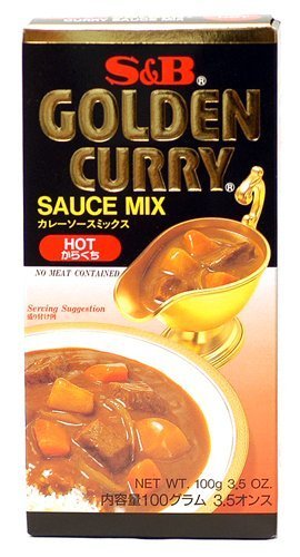 S&B Golden Curry Sauce Mix - Hot Spicy Japanese Curry (Pack of 6) - Perfect for Home Cooking, Rice Dishes & Quick Meals