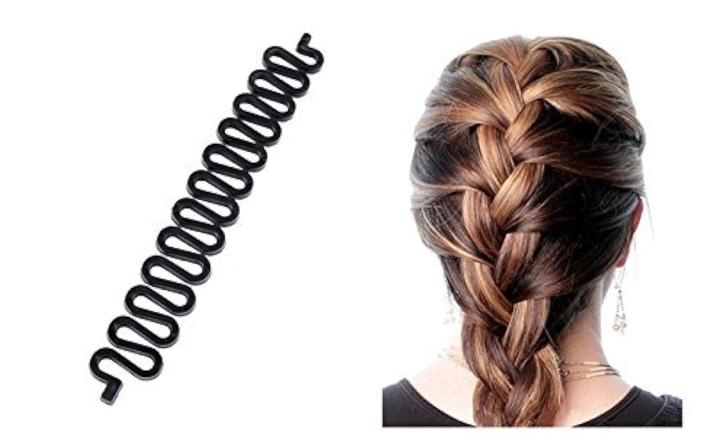 MAPPERZ French Hair Styling Clip - 3 Pack Hair Bun Maker & Braiding Tool for Women | Twist Plait Hair Accessories | Perfect for Updos, Ponytails & Everyday Hairstyles