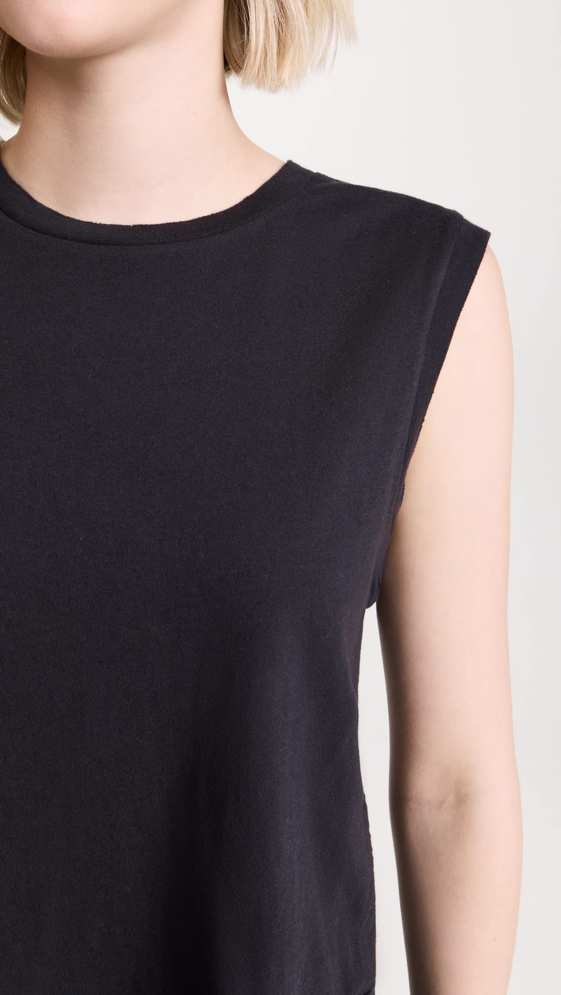 AMO Women's Sleeveless Babe Tee - Soft Cotton Tank Top for Summer | Casual Wear, Gym, Beach & Everyday Outfits