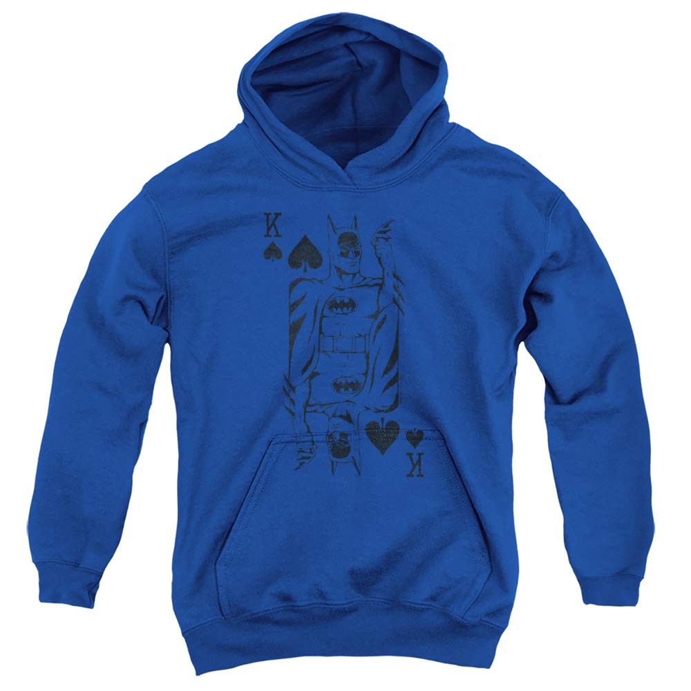 Trevco DC Bat Card Unisex Youth Pullover Hoodie - Soft & Comfortable Sweatshirt for Kids & Teens - Perfect for Casual Wear, School, and Sports