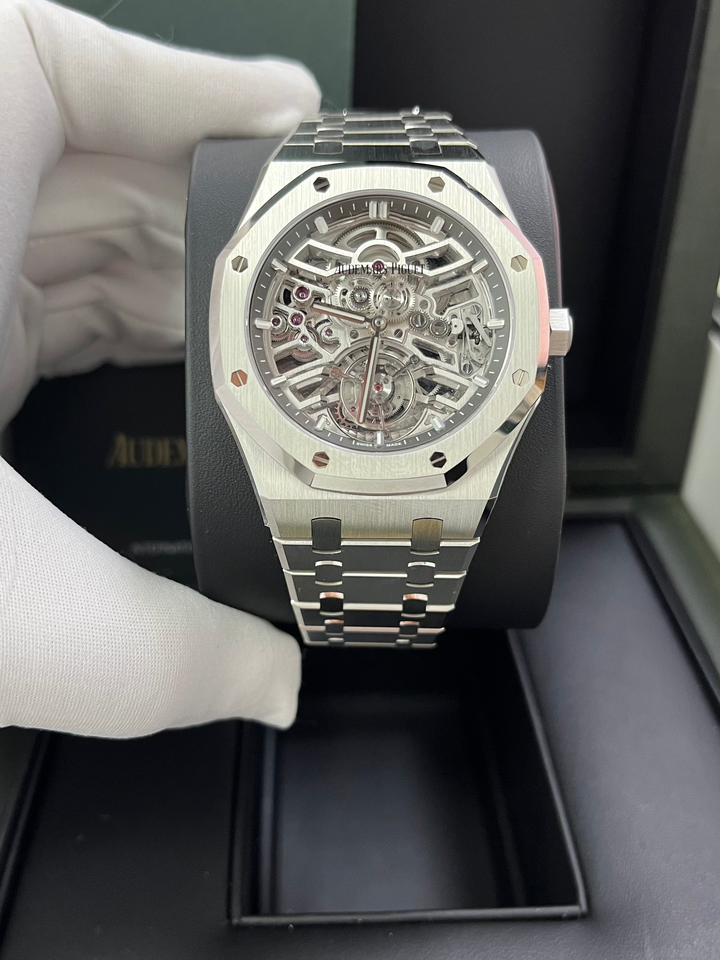 Audemars Piguet Royal Oak Tourbillon Flying Tourbillon Skeleton Watch 26735ST.OO.1320ST.02 - Luxury Men's Timepiece for Business Meetings & Special Occasions