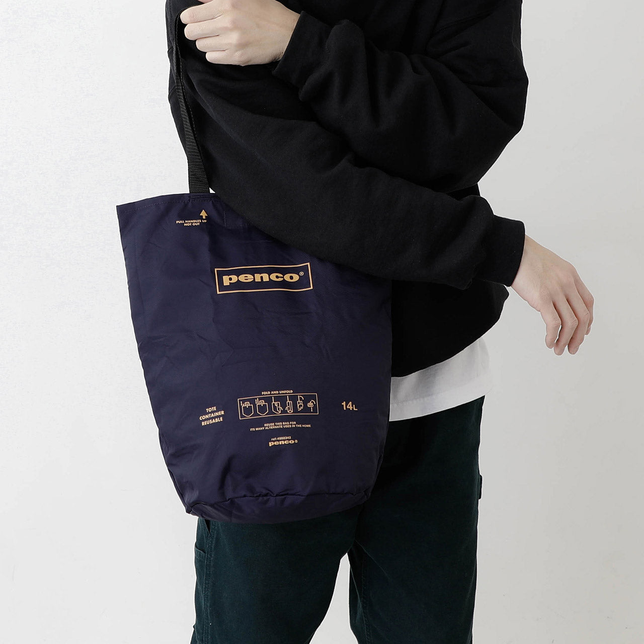 Penco Bucket Tote - Durable Canvas Tote Bag for Shopping, Beach & Travel - Stylish & Spacious Carryall for Everyday Use