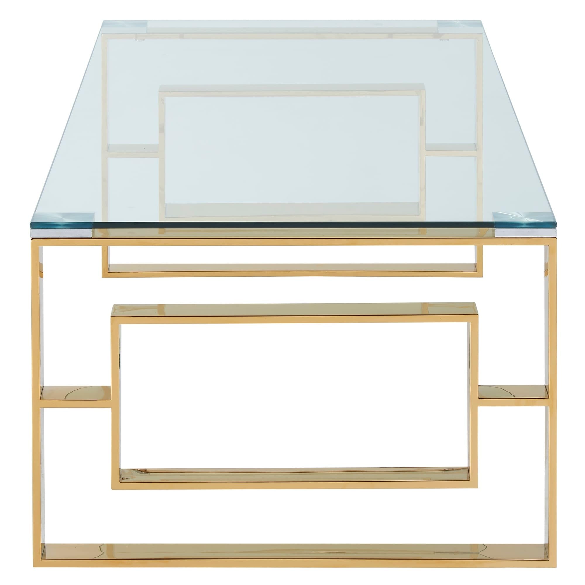 Modern Gold Eros Coffee Table - Stylish Living Room Furniture for Home Decor & Small Space