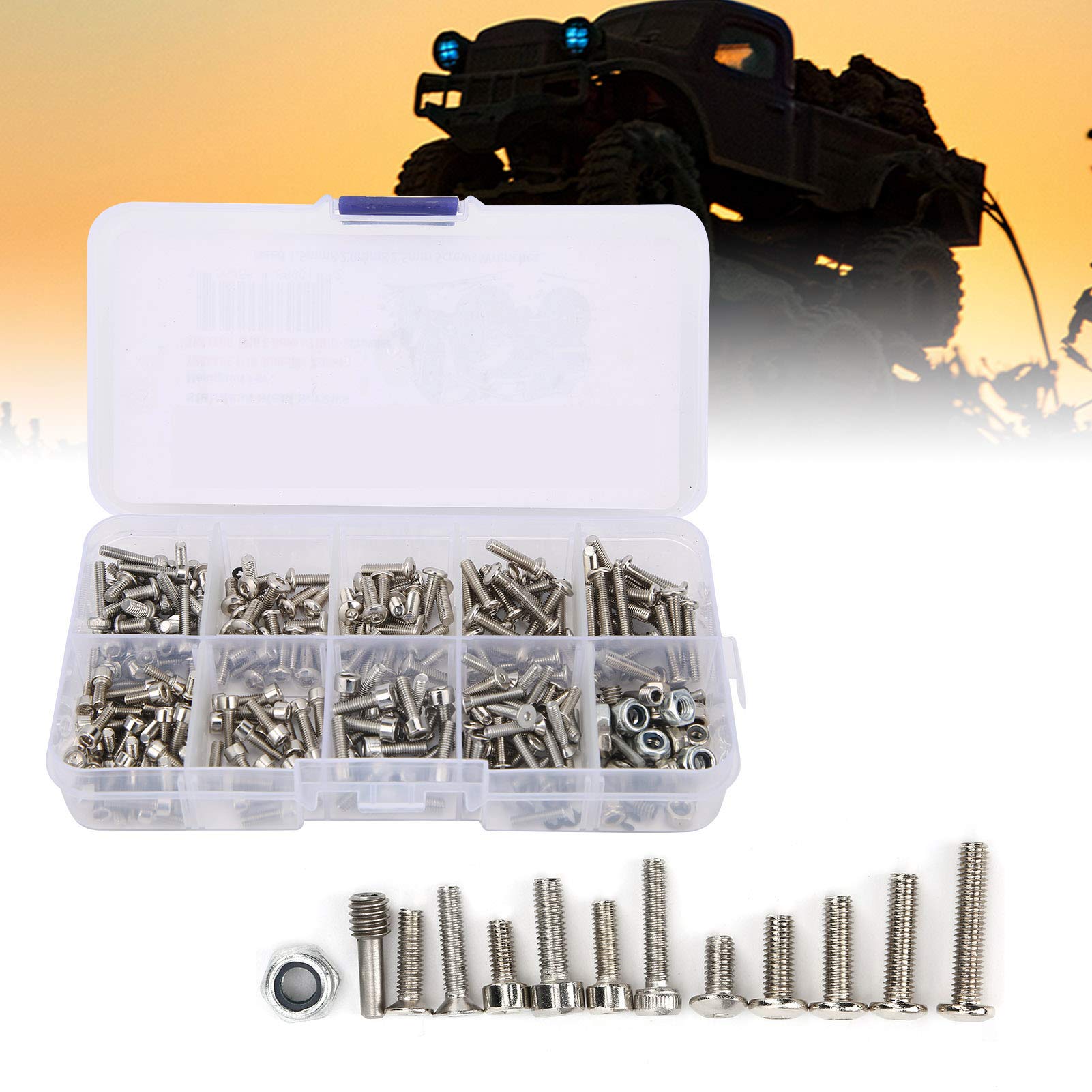 High-Durability RC Car Screw for E-Revo/Summit 1/16, Long-Lasting Replacement Part Ideal for Off-Road Racing and Maintenance