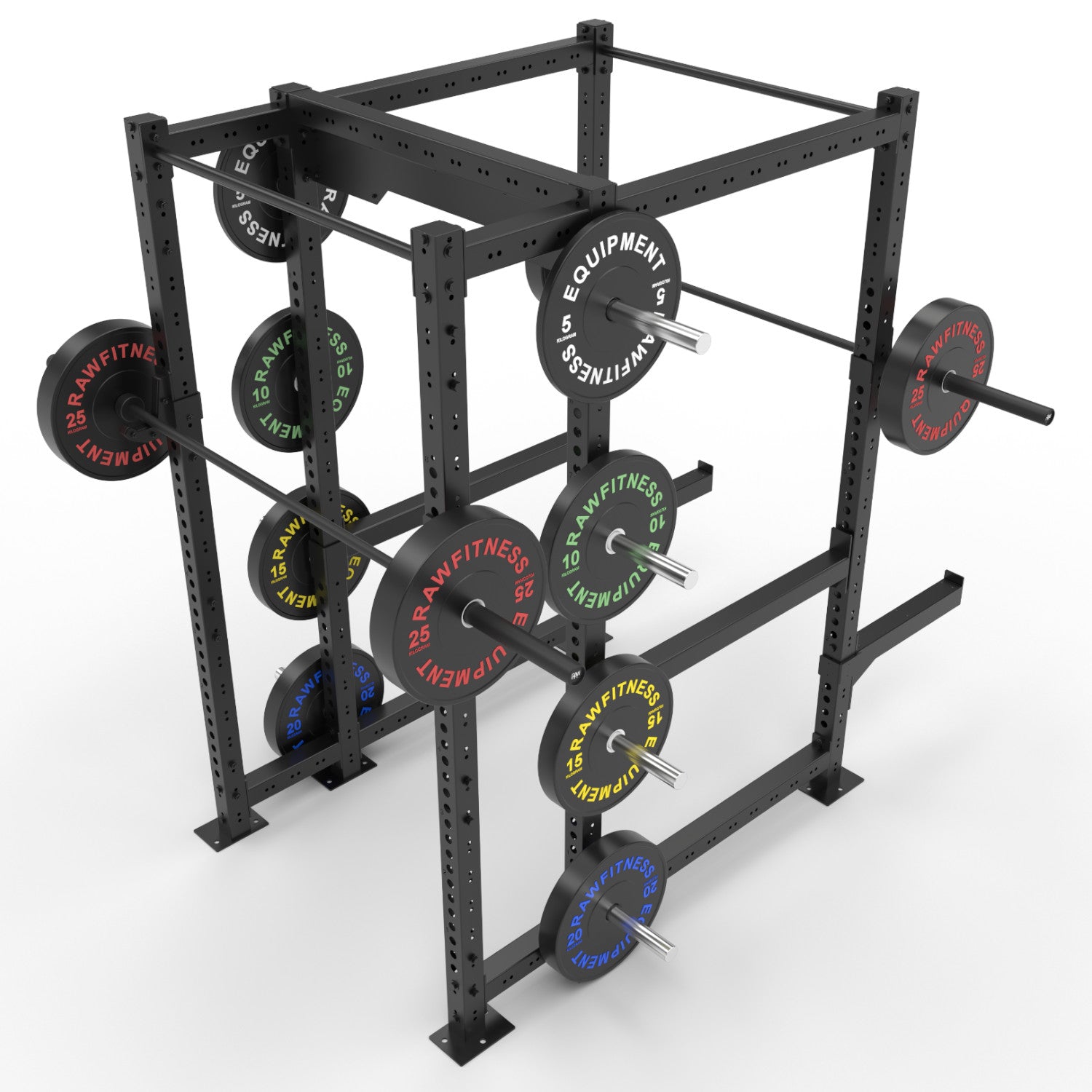 Titan Power Rack HD Commercial Full Cage with Storage - Heavy Duty Home Gym Equipment for Strength Training & Weightlifting