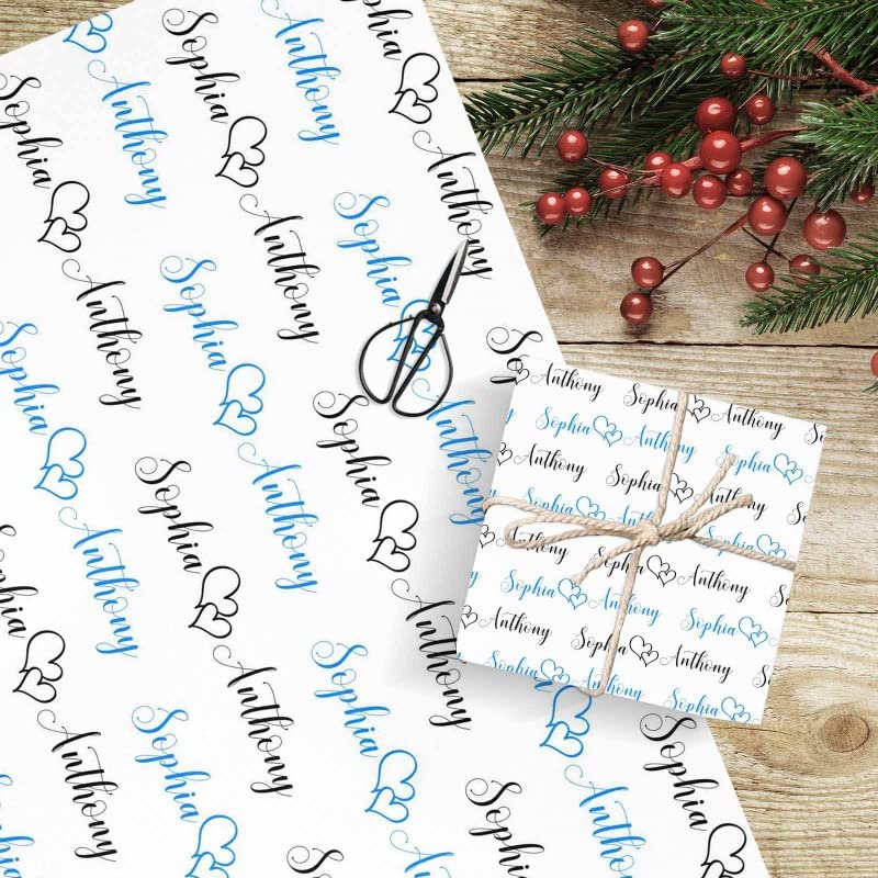 Custom Personalized Name Happy Birthday Wrapping Paper - 58