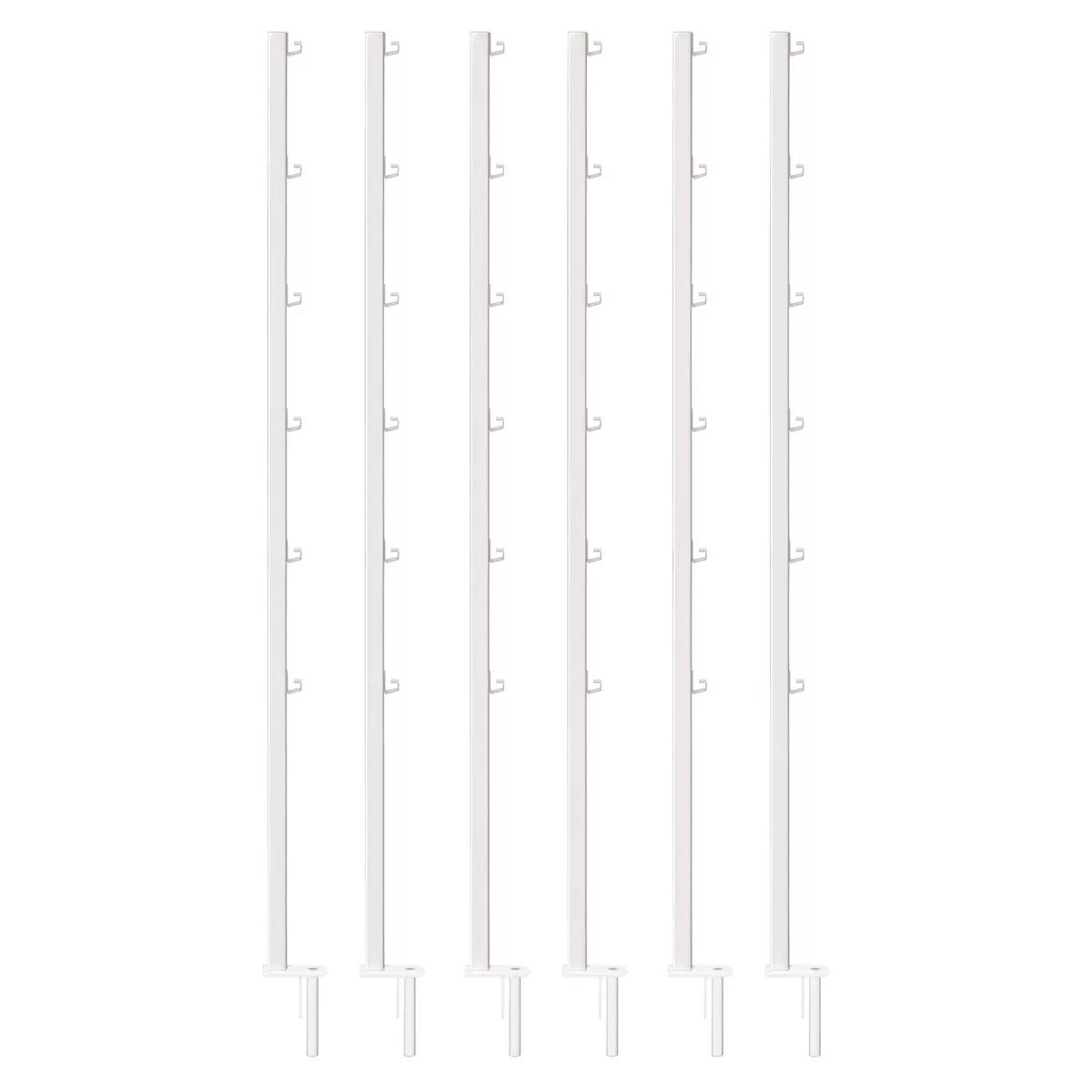 Fast Fit® Trellis Support System - 6 Piece Plant Support Kit for Climbing Vines, Flowers & Vegetables | Perfect for Garden, Backyard & Greenhouse Use