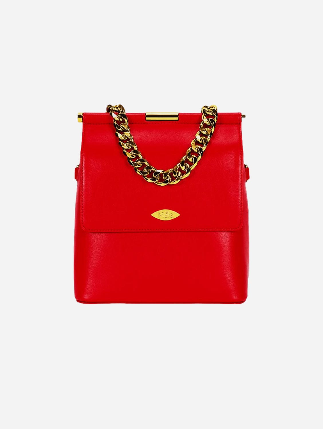 Mona Apple Leather Crossbody Bag for Women - Lipstick Red Genuine Leather Handbag | Perfect for Work, Travel & Everyday Use