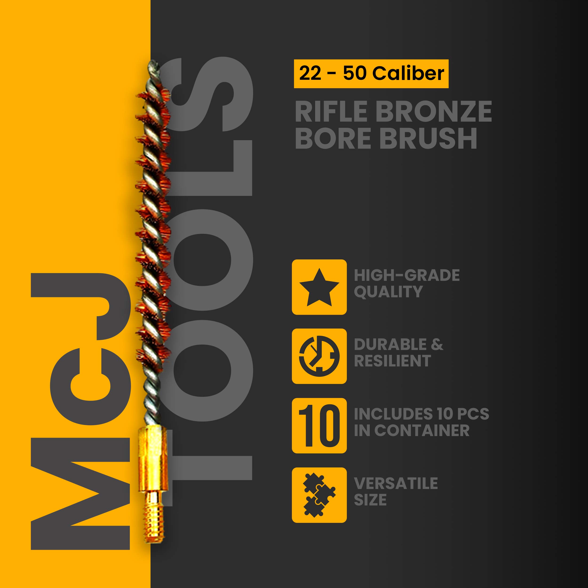 Premium Bronze Bore Brushes for Pistols & Rifles - High-Quality Gun Cleaning & Maintenance Tools for Firearm Care | Perfect for Range Days & Home Armory