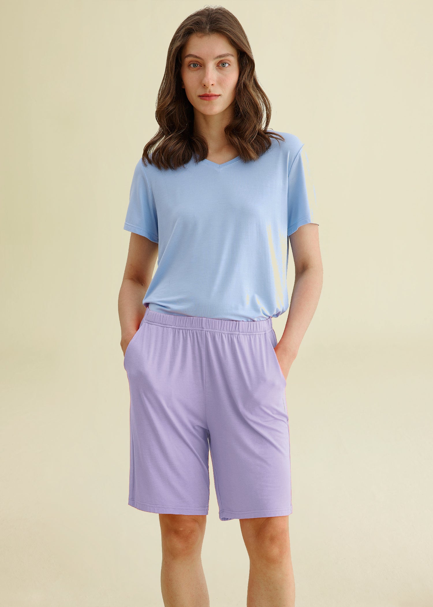 Women's Soft Sleep Pajama Shorts - Comfortable Cotton Lounge Shorts for Nightwear & Relaxing at Home | Perfect for Summer Nights, Lounging, and Sleepovers