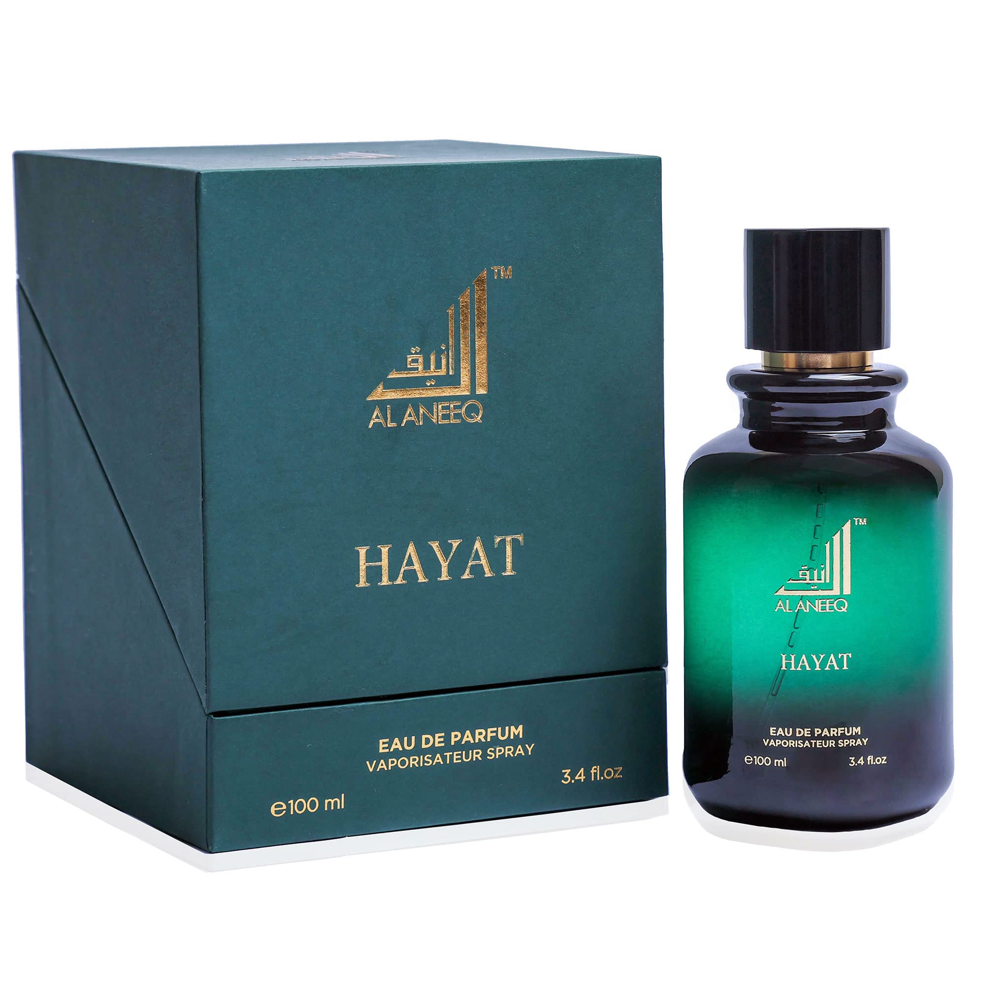 Hayat Unisex Eau de Parfum by Al Aneeq - 100ml Long-Lasting Fragrance for Men & Women | Perfect for Date Night, Office & Special Occasions