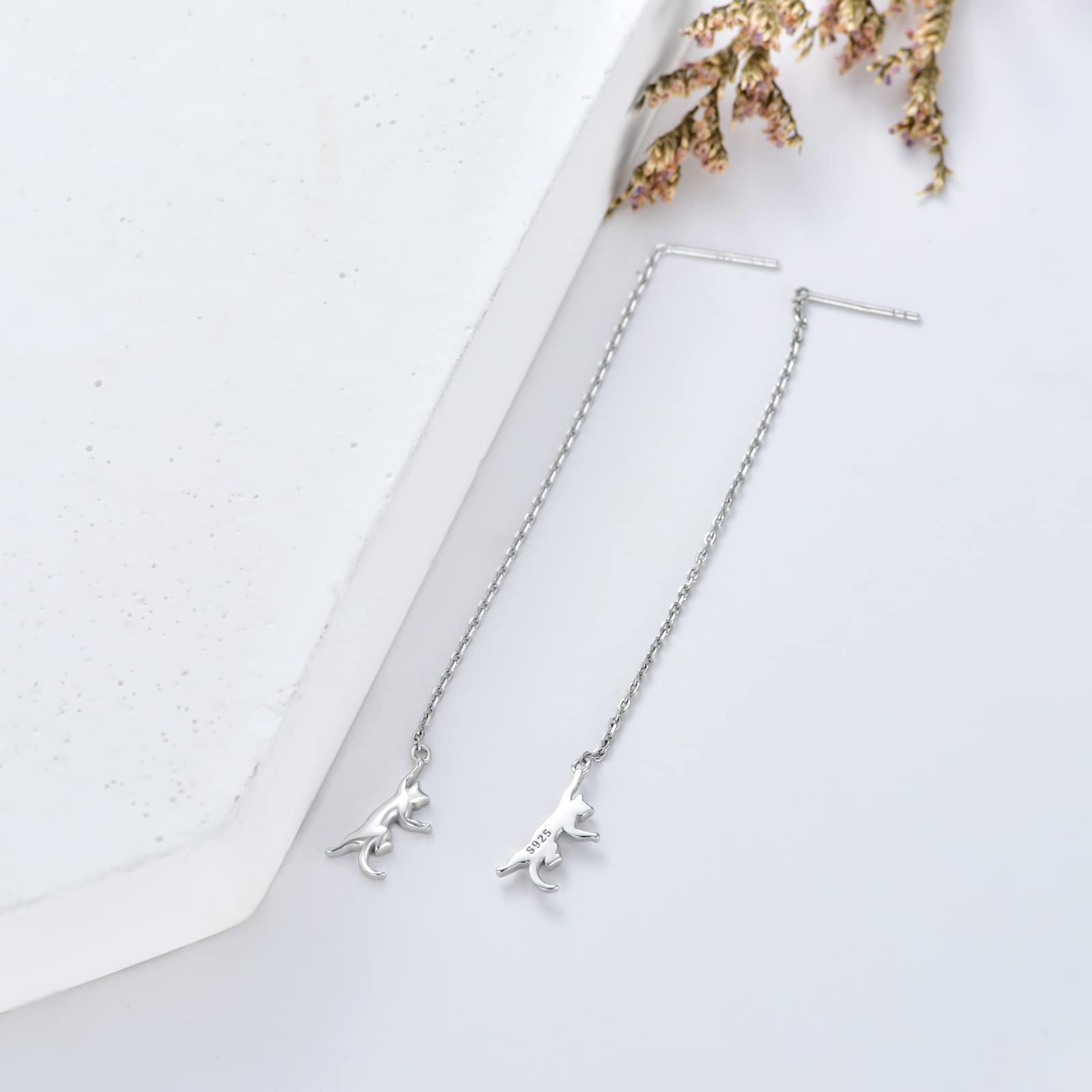 ROMANTICWORK Sterling Silver Animal Earrings - Cute Stud Earrings for Women & Girls, Perfect Birthday Gift for Daughter | Casual Wear, Party Accessories, Everyday Jewelry
