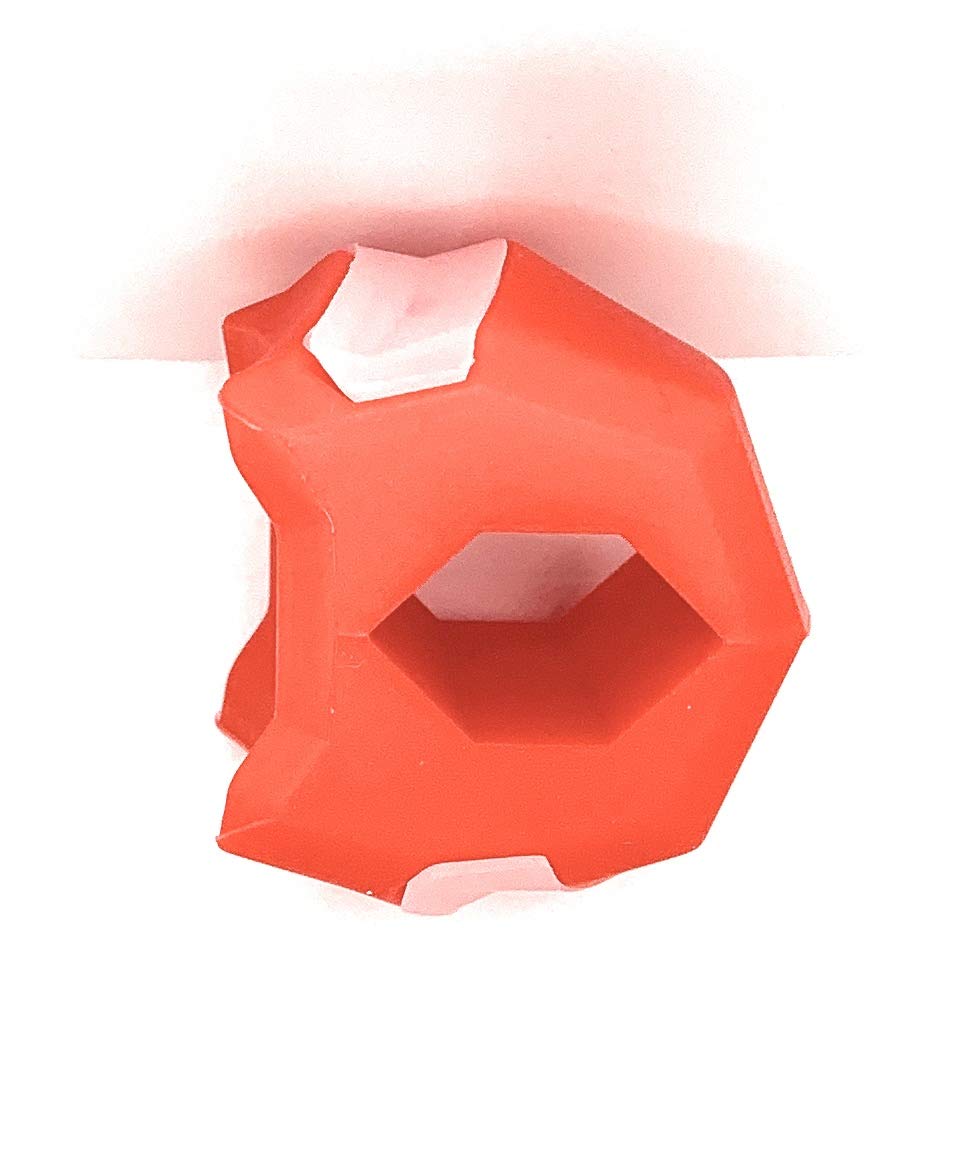 Mondy Moo Jaw Exerciser - Facial & Neck Toning Ball for Double Chin Reduction & TMJ Relief - Strengthen Jaw Muscles & Improve Oral Health - Perfect for Home Gym, Office Stress Relief & Fitness Training (Red)