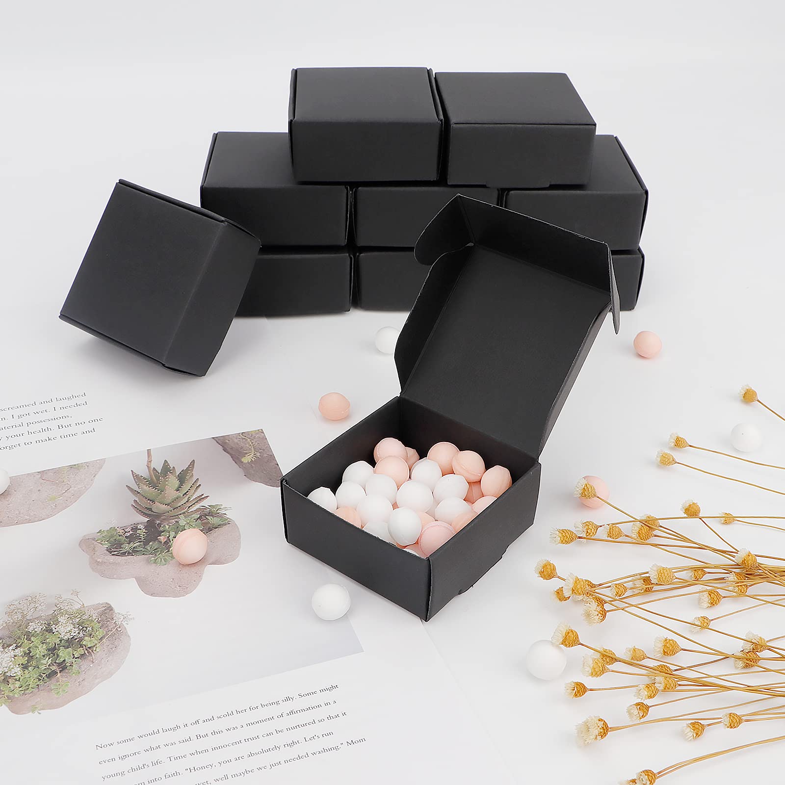 Sdoot Jewelry Ring Boxes Bulk - 100 Pack 1.57