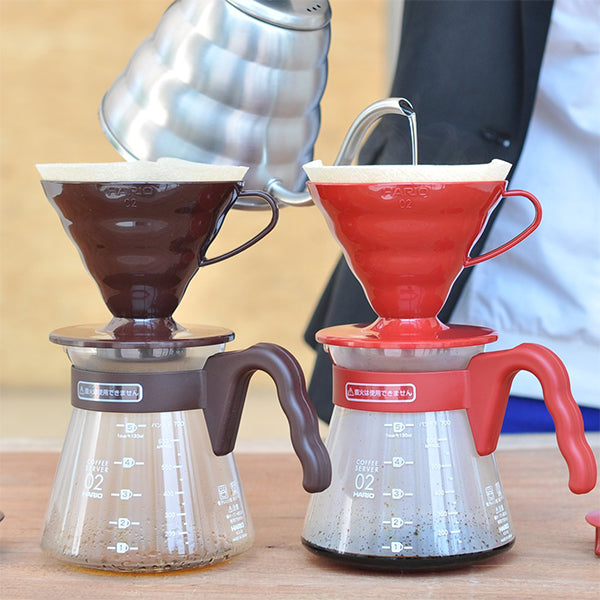 Hario V60 Pour Over Coffee Dripper Kit - Ceramic Coffee Maker with Filters & Carafe for Perfect Home Brewing | Ideal for Specialty Coffee Lovers & Baristas