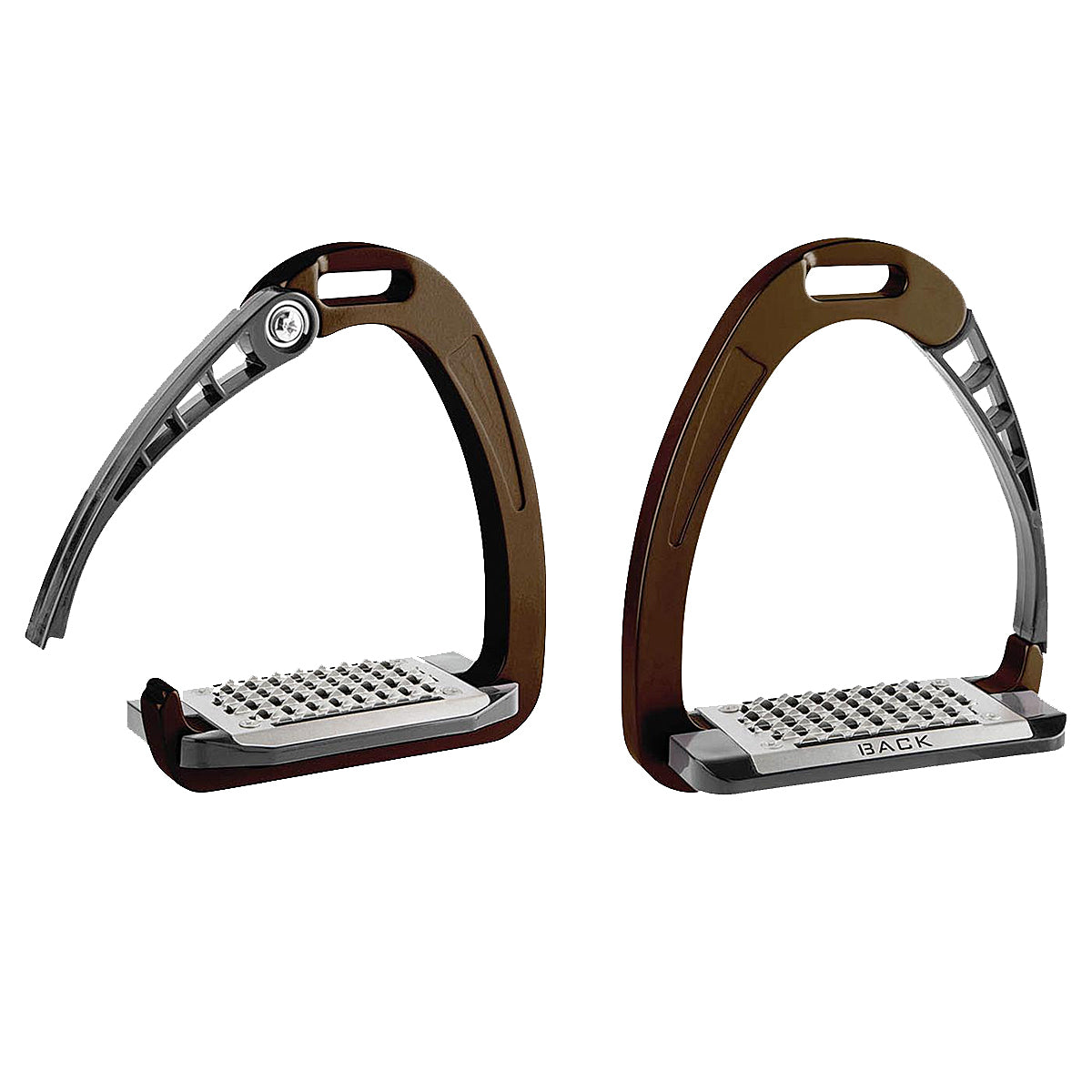 Acavallo Arena AluPro Stirrups - Lightweight Aluminum Horse Riding Stirrups for Equestrian & Show Jumping - Perfect for Training & Competitions
