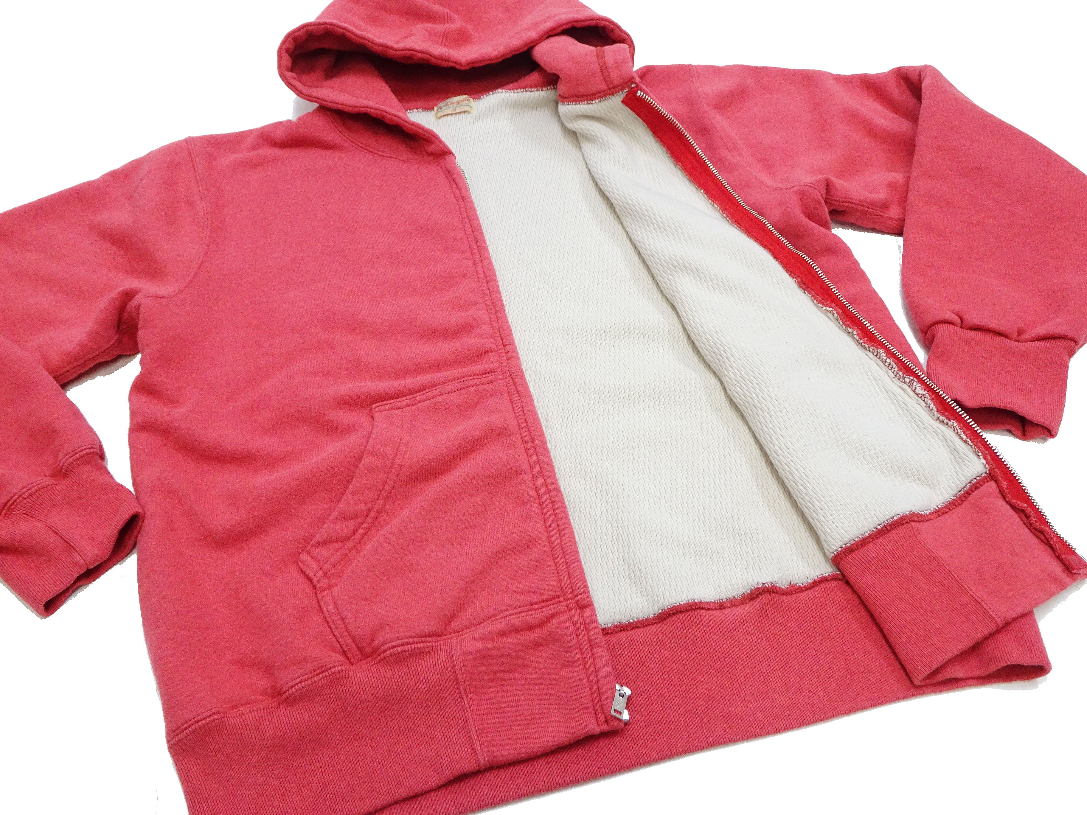 Whitesville Men's Heavyweight Thermal Lined Full Zip Hoodie - Plain Red Pullover WV69264 for Winter Outdoor Activities & Casual Wear