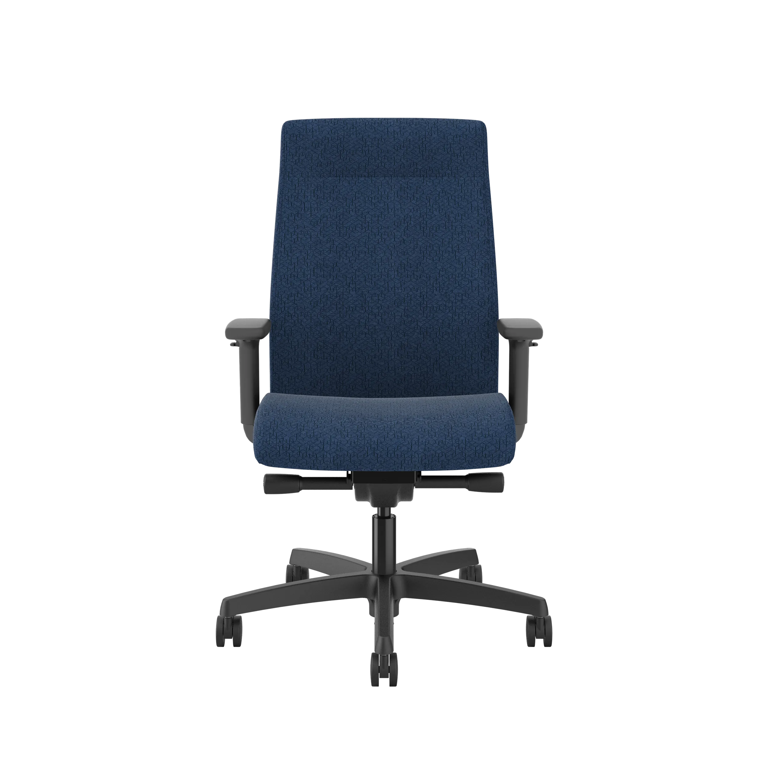 HON Ignition Upholstered Mid Back Office Chair - Ergonomic Mesh Task Chair with Adjustable Lumbar Support for Home & Office Workspace - Perfect for Long Hours of Computer Work and Video Conferencing