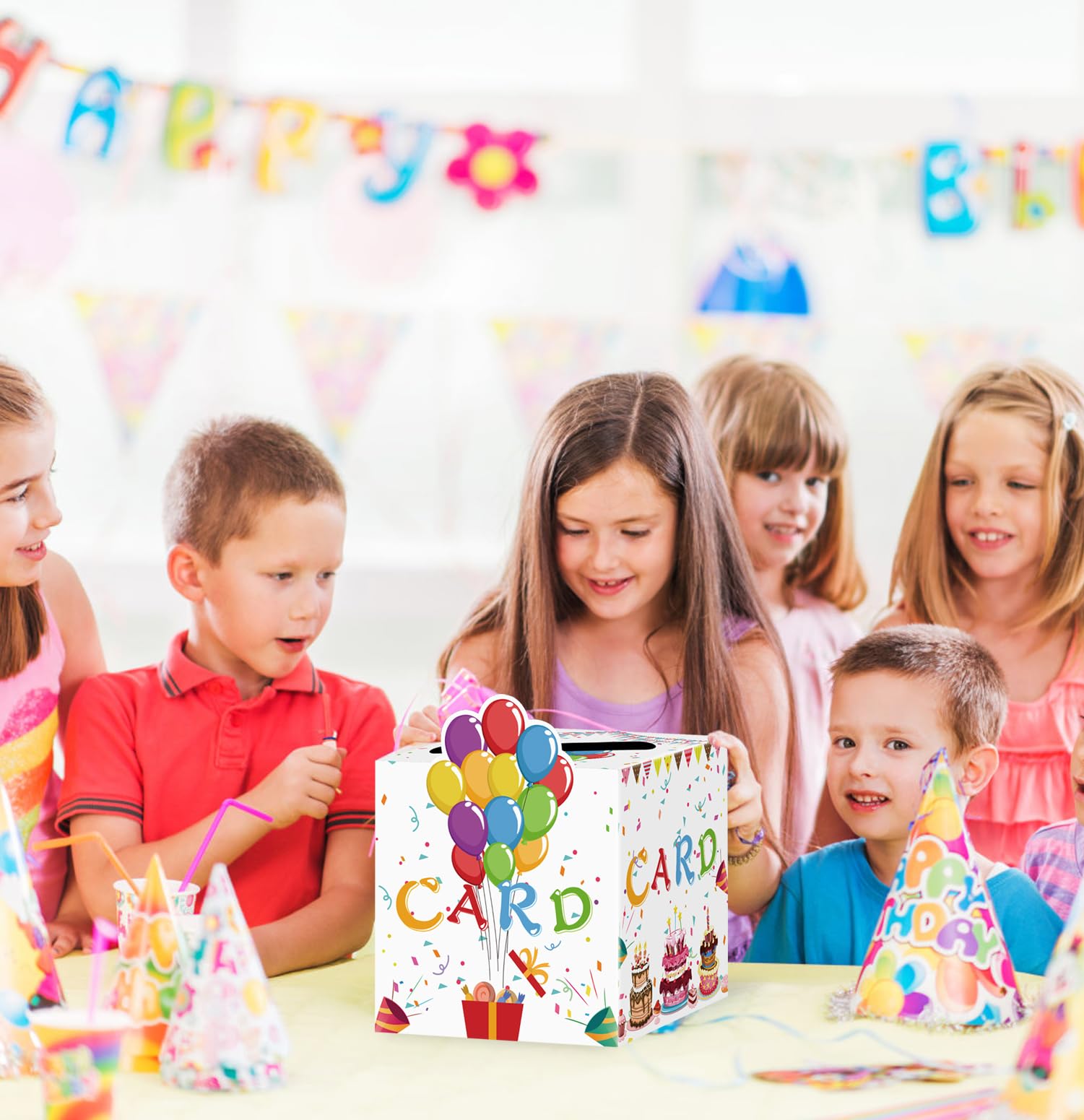 SIETDESEO Money Gift Card Holder Box - Birthday, Baby Shower Party Supplies | Elegant Cardboard Storage for Cash & Gift Cards | Perfect for Celebrations & Special Occasions