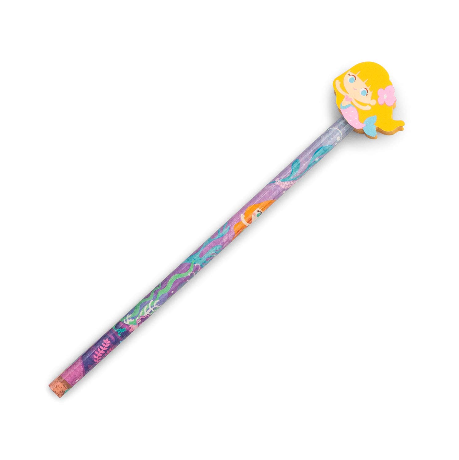 Colorful Mermaid Pencil with Eraser - Perfect for School & Art