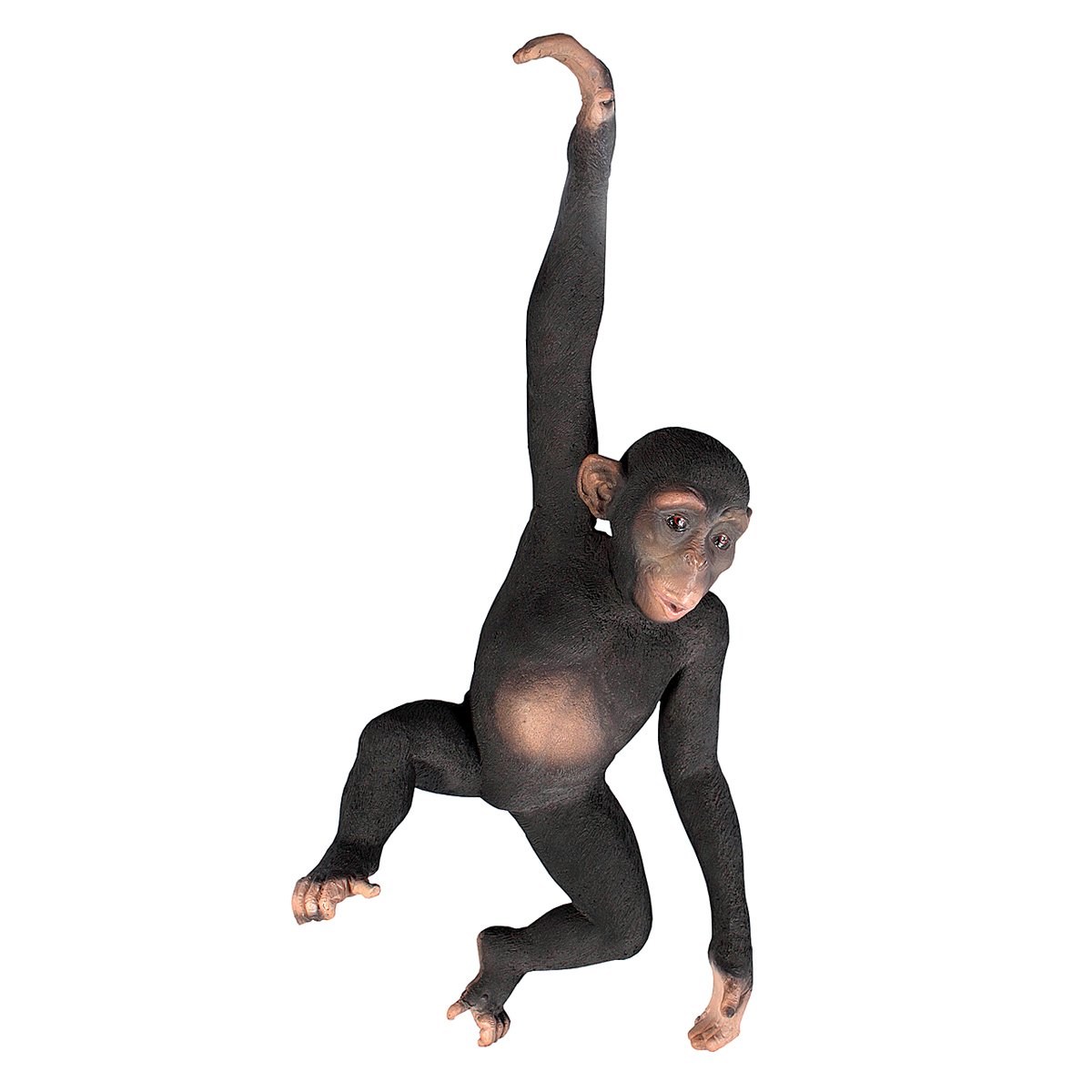 Design Toscano Hanging Jungle Monkey Statue - Realistic Primate Decor for Home, Garden & Outdoor Spaces - Perfect for Tropical Theme Parties & Animal Lover Gifts