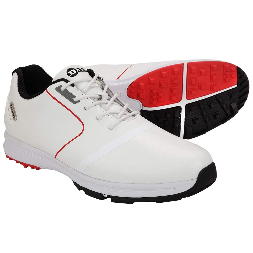 **Waterproof Golf Shoes for Men - Comfortable & Durable Spiked Golf Cleats for RAM Golf Players - Perfect for Wet Conditions & All-Weather Play**