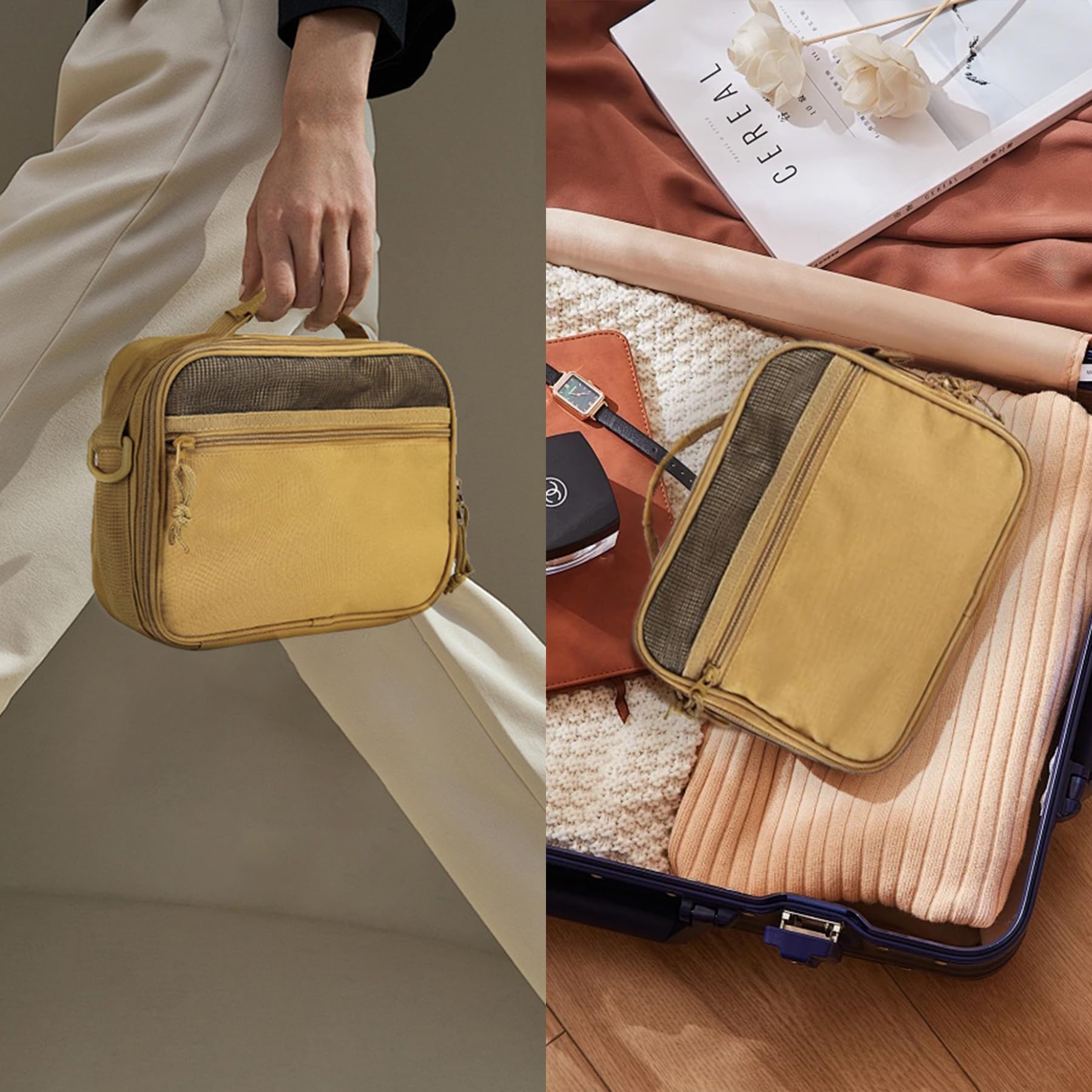 **Premium Hanging Travel Toiletry Bag for Men – Large Capacity Water-Resistant Dopp Kit, Durable Bathroom Organizer & Shaving Bag – Ideal for Gym, Camping, Business Trips & Travel Accessories**