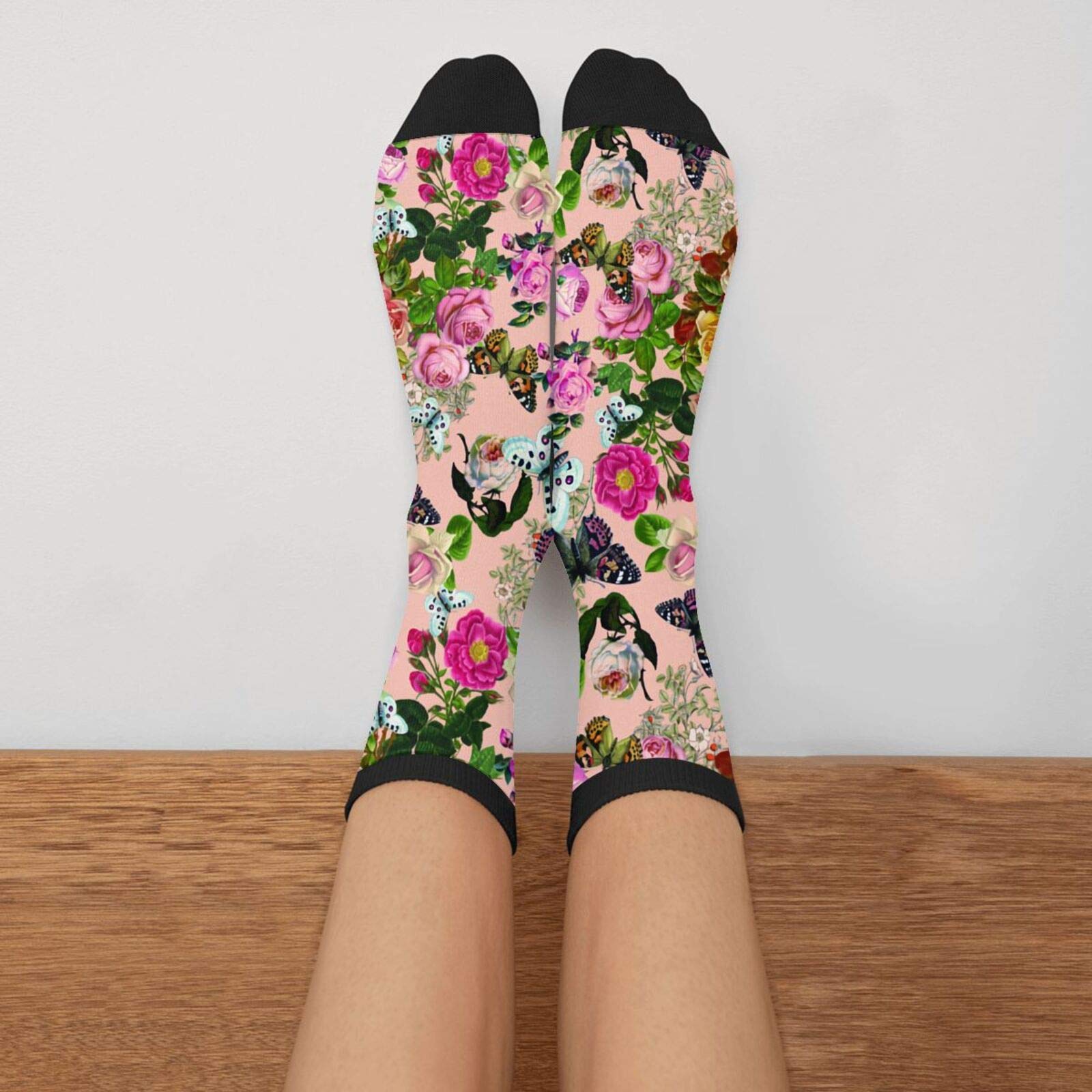 Funny Crazy Novelty Crew Tube Socks for Men & Women - Casual Athletic Sport Dress Socks - Perfect for Gifts, Costumes, and Everyday Wear