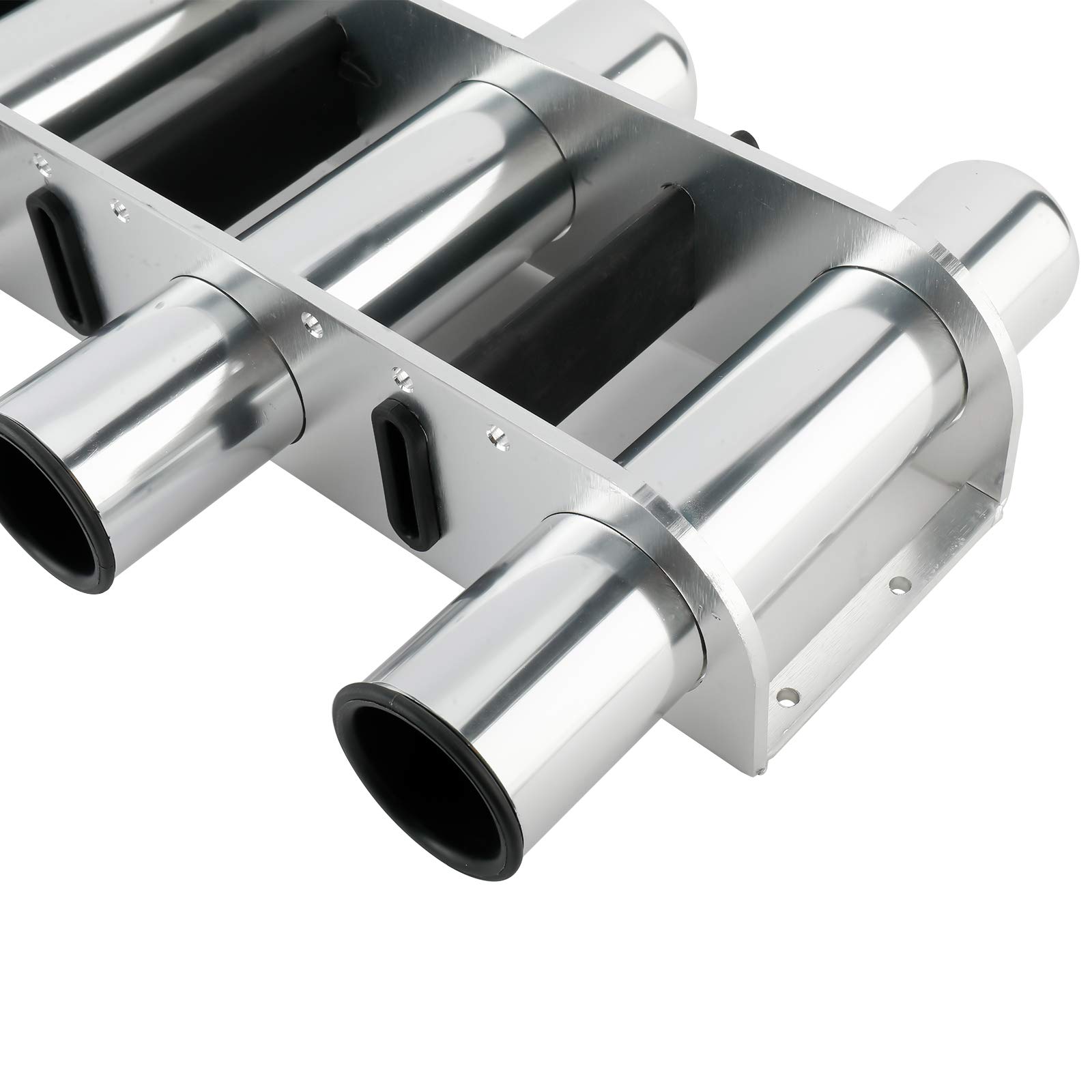 **Amarine Made 6-Tube Tackle Rack Fishing Rod Holder – Durable Aluminum Wall or Side Mount Pole Rack for Boats, Yachts & RVs – Perfect for Organizing Fishing Gear Onboard or at Home**