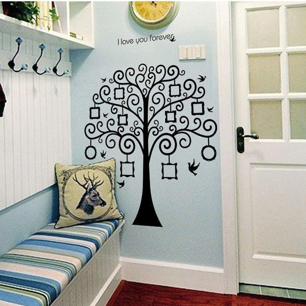 Custom Family Tree Wall Decal - Removable PVC Wall Sticker for Home Decor, Living Room, Bedroom & Nursery | Perfect for Family Photos, Memories & Personalized Interior Design