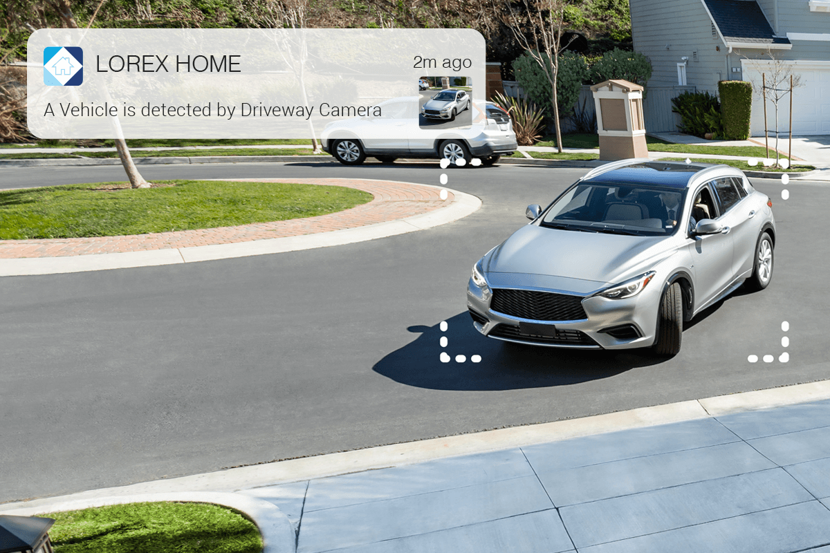 Lorex Smart Outdoor WiFi Security Camera with Advanced Active Deterrence - 1080p HD, Night Vision, Motion Detection, Weatherproof (Open Box) - Ideal for Home Security, Business Surveillance & Property Monitoring