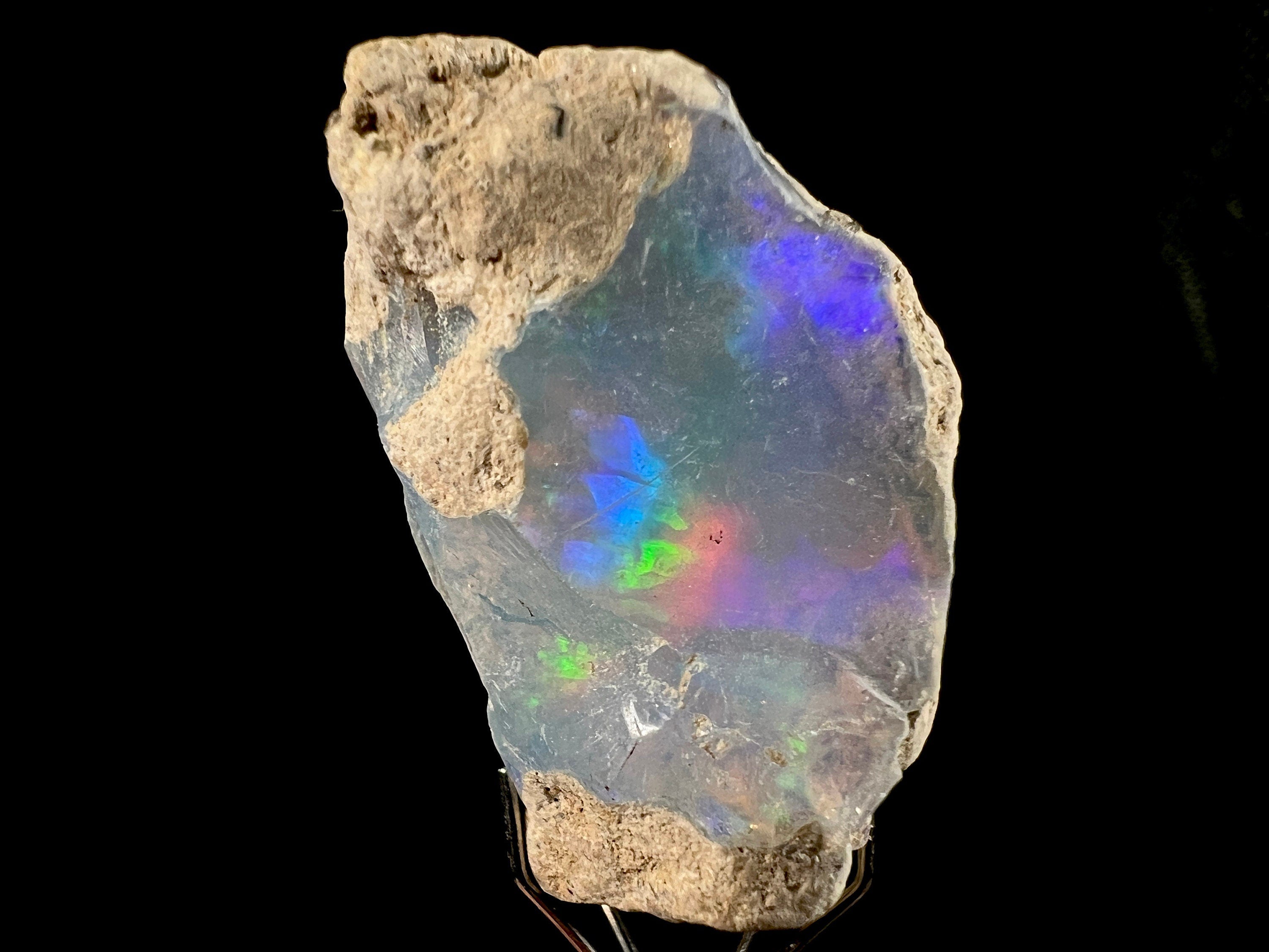 Premium 4A Welo Opal Raw Crystal - Certified Cutting Grade Opal for Jewelry Making (50592) - Perfect for Rings, Pendants & Handcrafted Gemstone Designs
