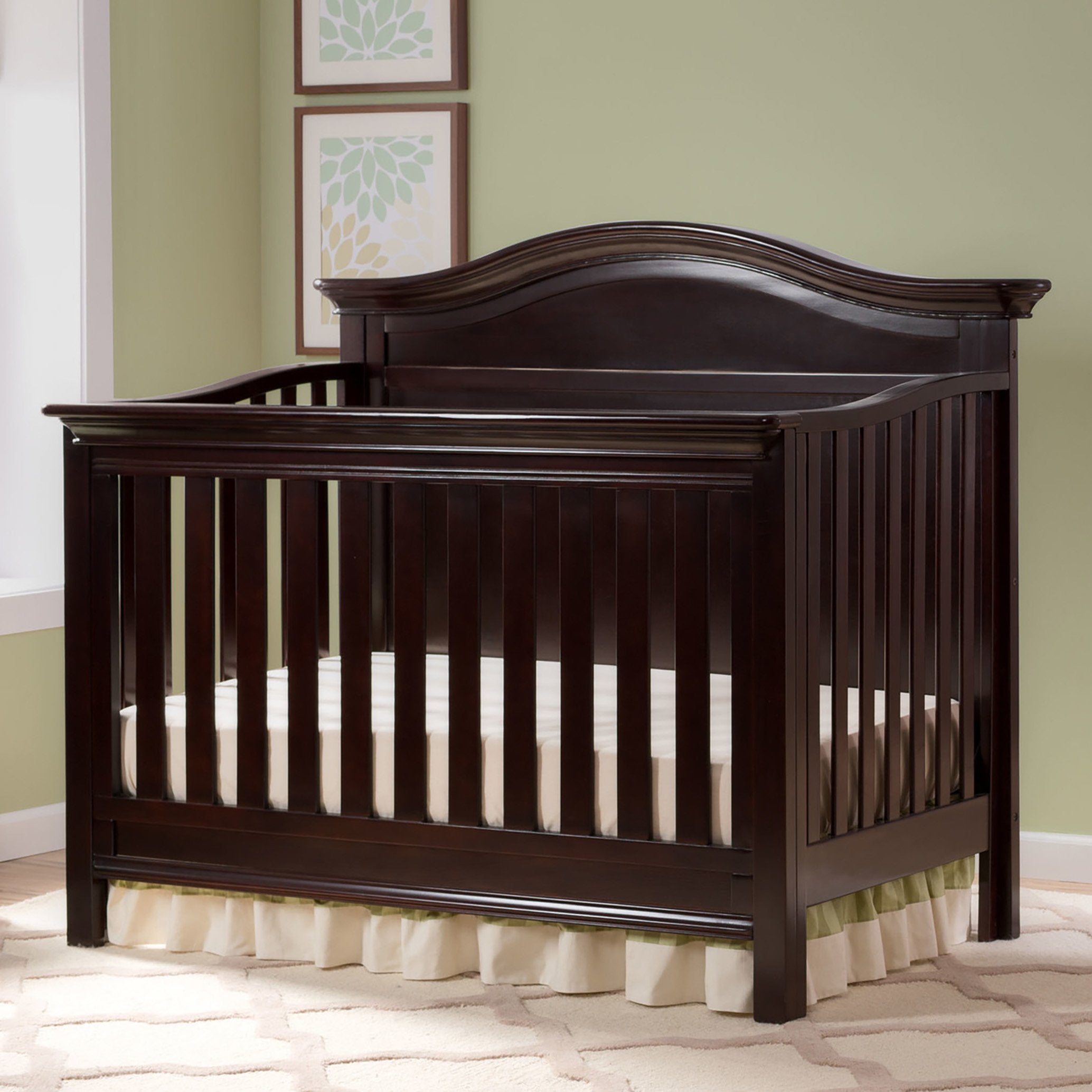 Bethpage 4-in-1 Convertible Baby Crib - Toddler Bed, Daybed & Full-Size Bed - Safe & Stylish Nursery Furniture for Boys & Girls - Perfect for Newborns to Teens Bedroom