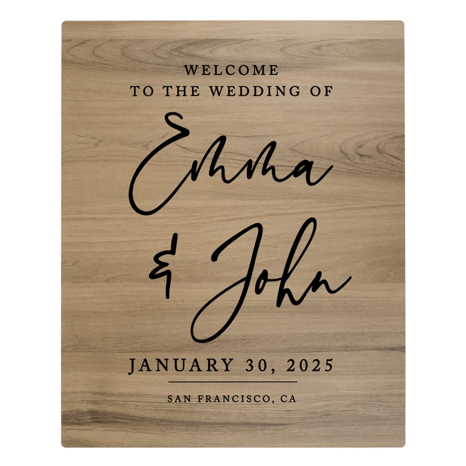 Custom Rustic Wedding Welcome Sign - 16