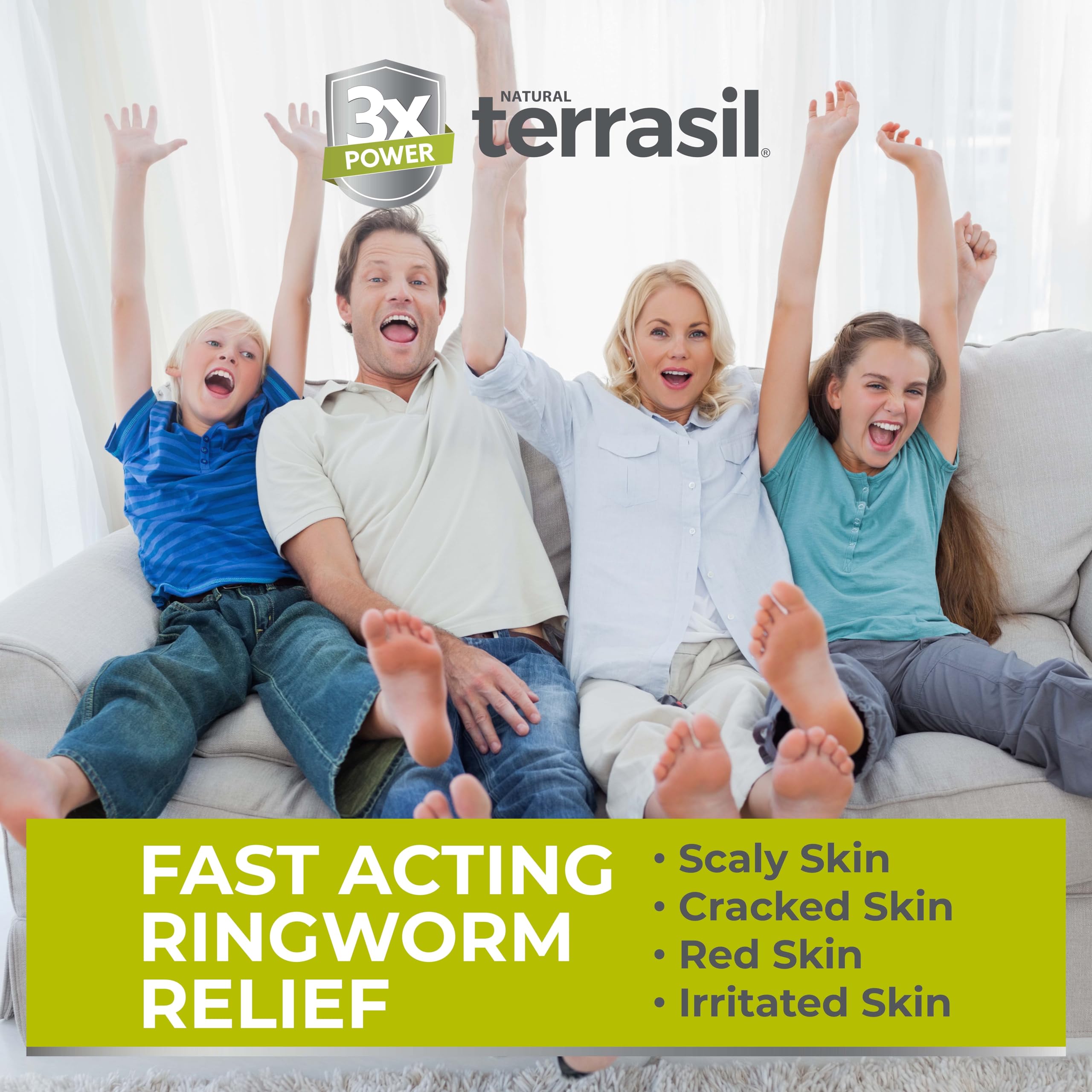 Terrasil Antifungal Ringworm Soap (75g) - Natural Coconut Oil & Shea Butter Cleansing Bar for Ringworm Treatment - Medicated Antifungal Soap for Humans - Ideal for Athlete's Foot, Jock Itch & Skin Fungus Relief