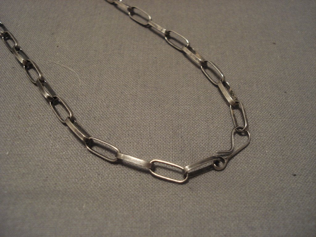Authentic Vintage Hopi Navajo Tufa Cast Silver Necklace - Handmade Native American Jewelry with Intricate Silverwork - Perfect for Boho Fashion, Cultural Events & Gift Giving