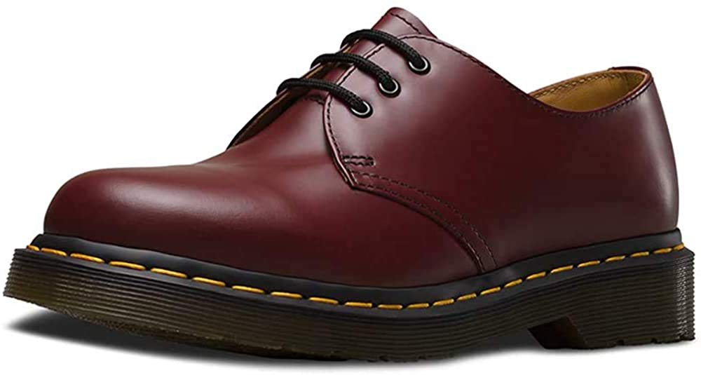 Dr. Marten's 1461 Unisex Lace-Up Shoes - Cherry Red Smooth Leather, UK 6 (EU 39) | Classic Oxford Style for Men & Women | Perfect for Work, Casual Wear & Punk Fashion