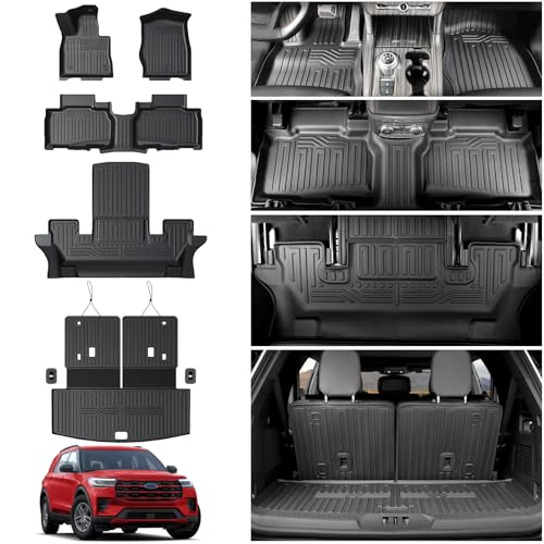 6 Seater Floor Mats Trunk Mat with Backrest Mat